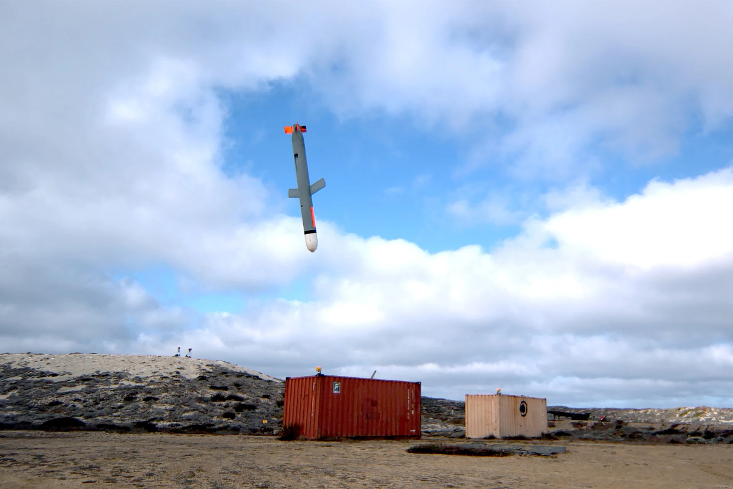 Eine Tomahawk-Raketen bei einem Test durch australische Armee