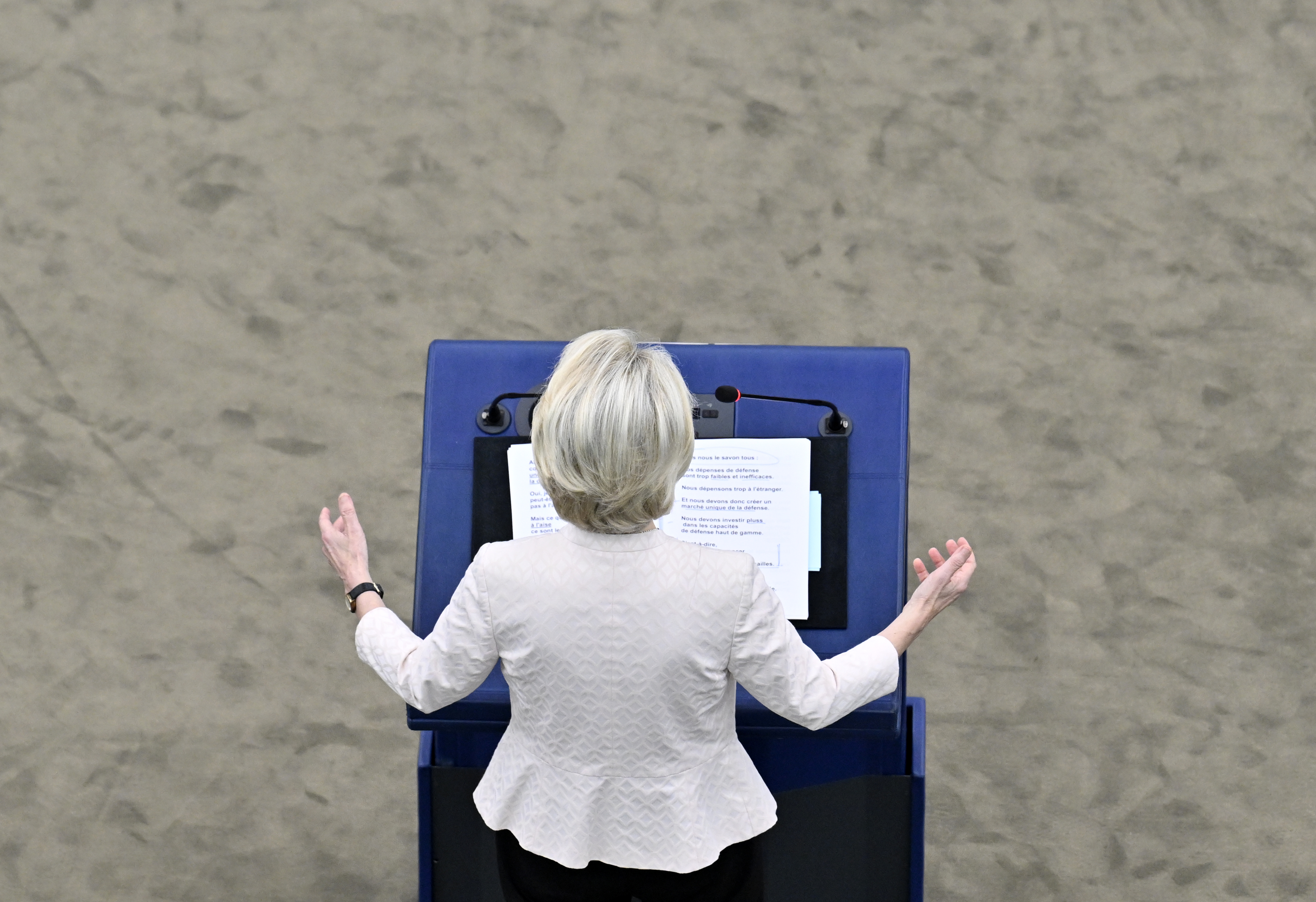 Ursula von der Leyen hält eine Rede