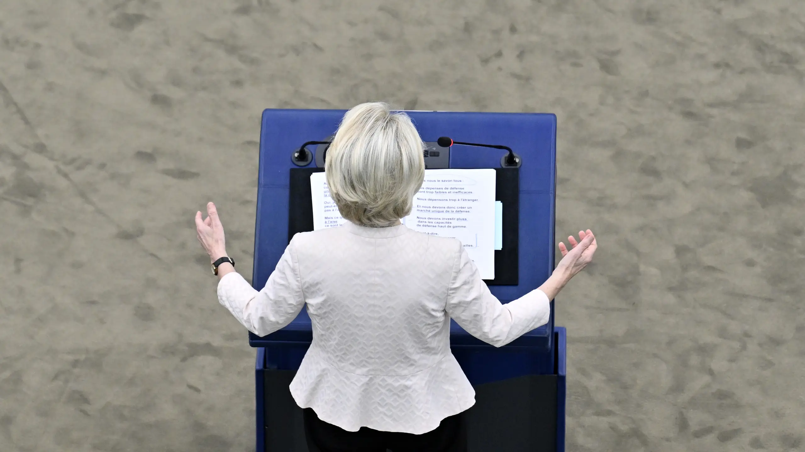 © APA/HANS KLAUS TECHT Ursula von der Leyen hält eine Rede