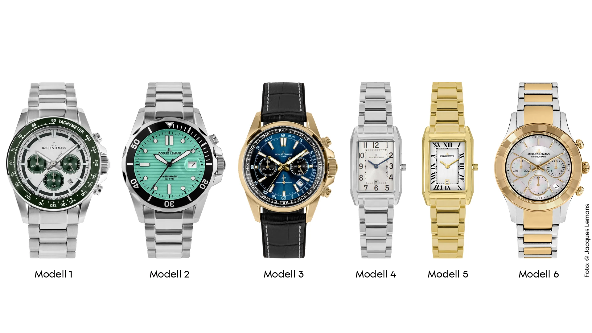 Im Falle eines Gewinns können Sie aus folgenden sechs attraktiven Modellen auswählen: