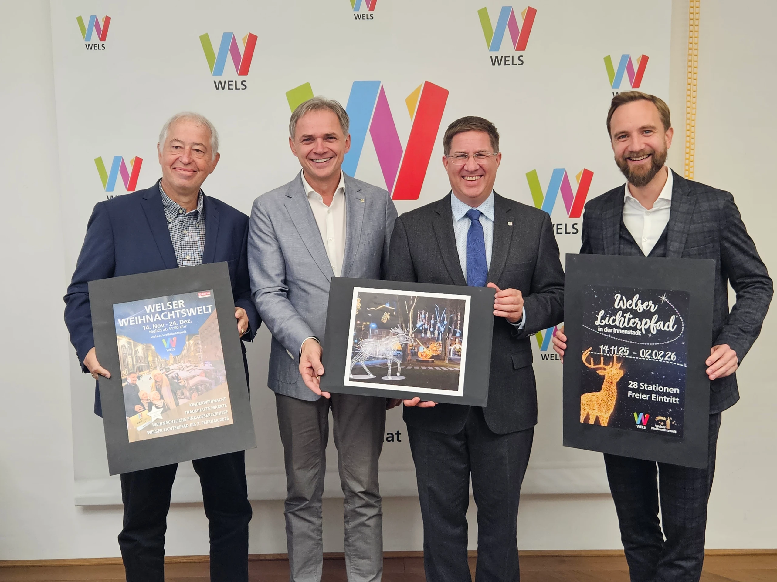 Wels eröffnet Weihnachtswelt 2025 mit neuem Lichterpfad und erweitertem Kunsthandwerksangebot