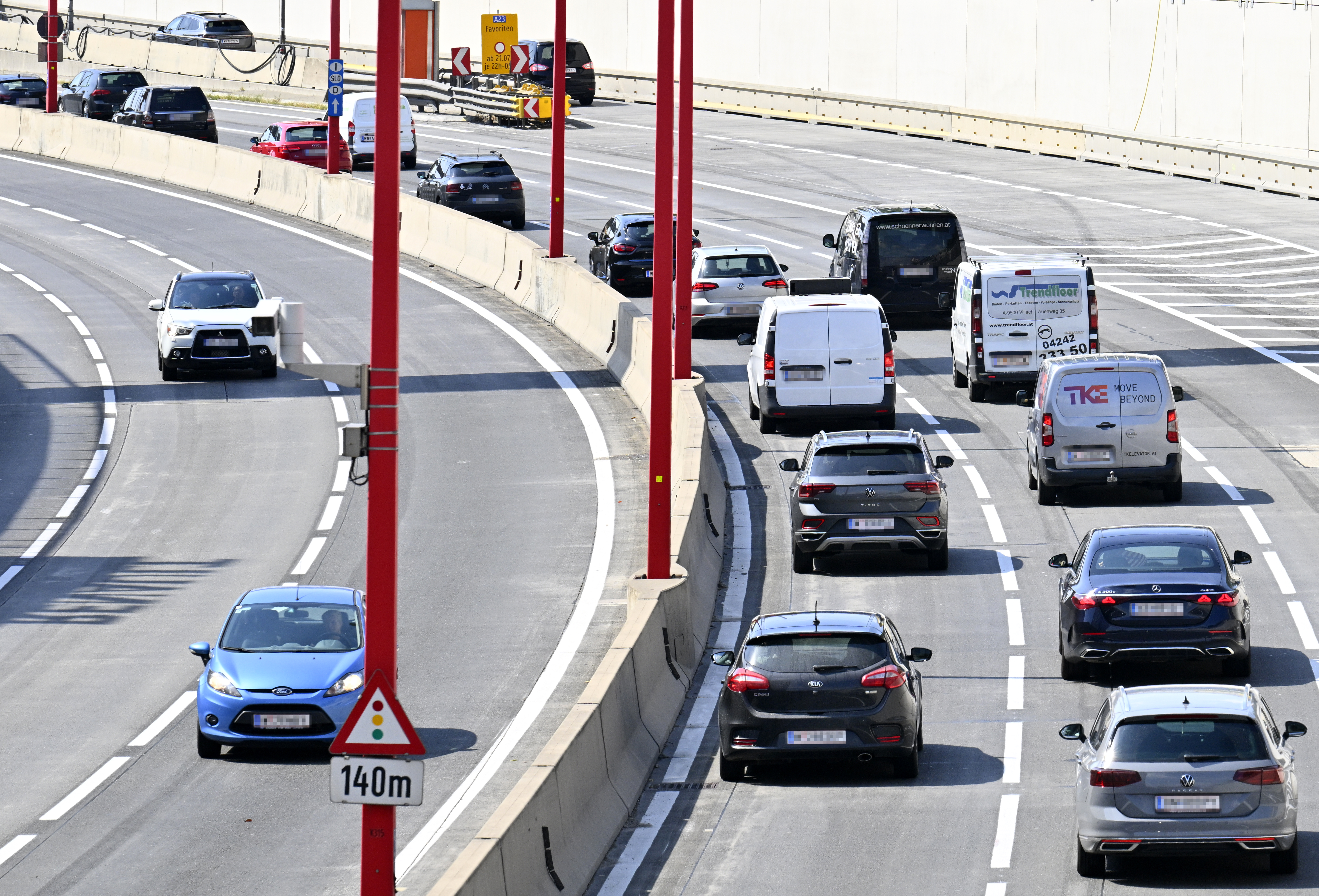 Fahrzeuge auf der Wiener Tangente