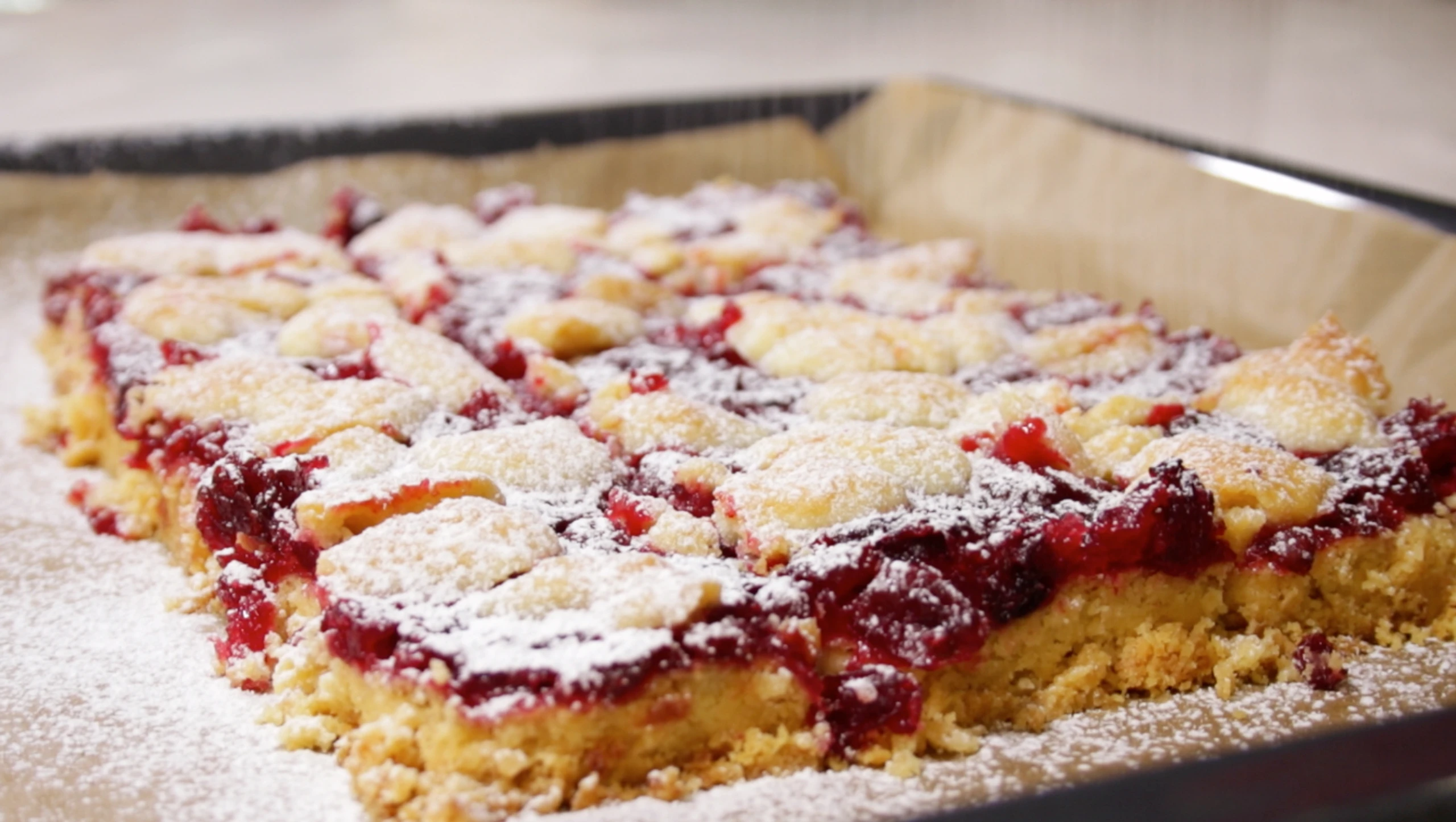 Cranberry-Streusel-Schnitten