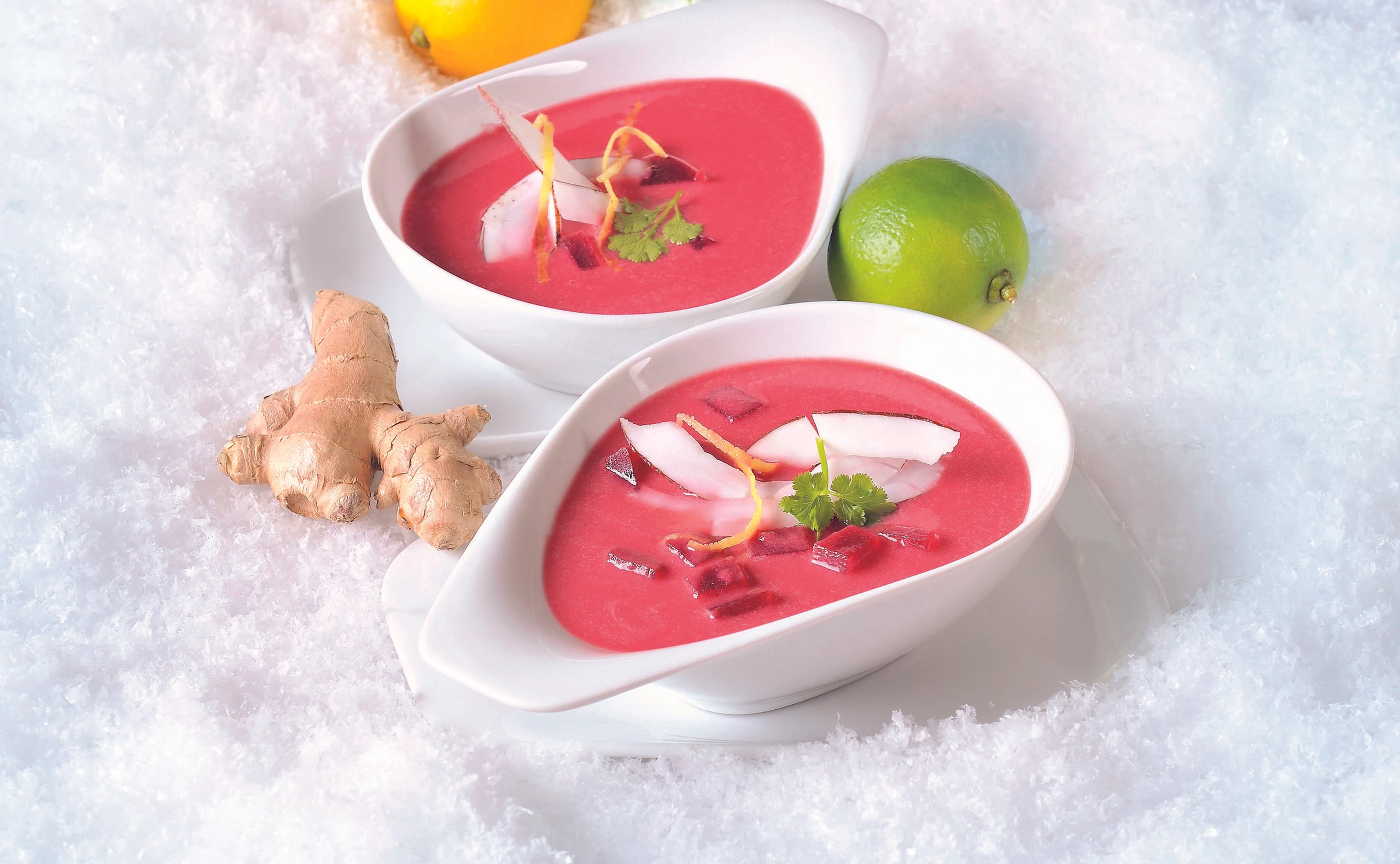 Rote-Rüben-Suppe mit Curry