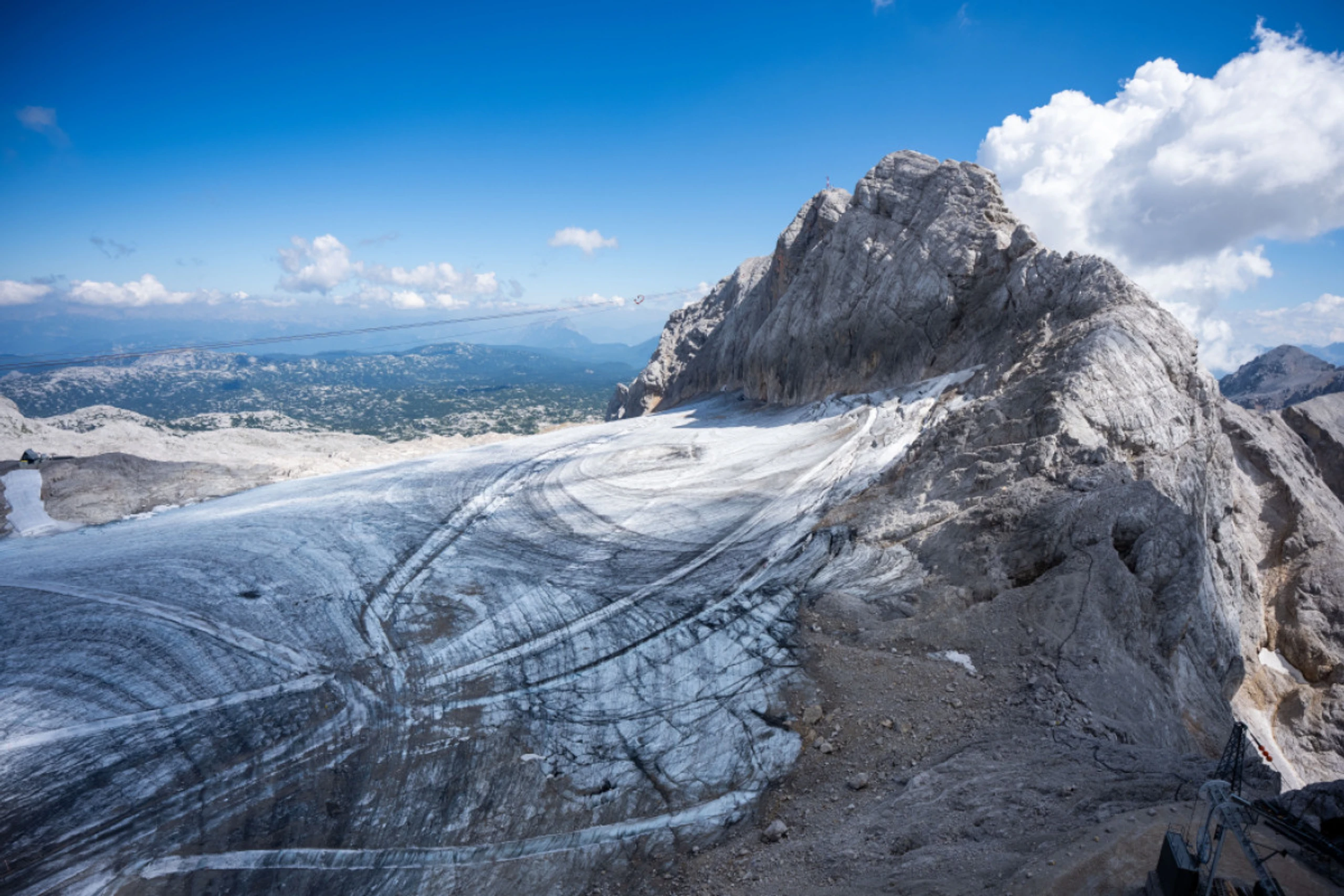 Österreichs Gletscher - im Bild der Schladminger Gletscher - schmelzen