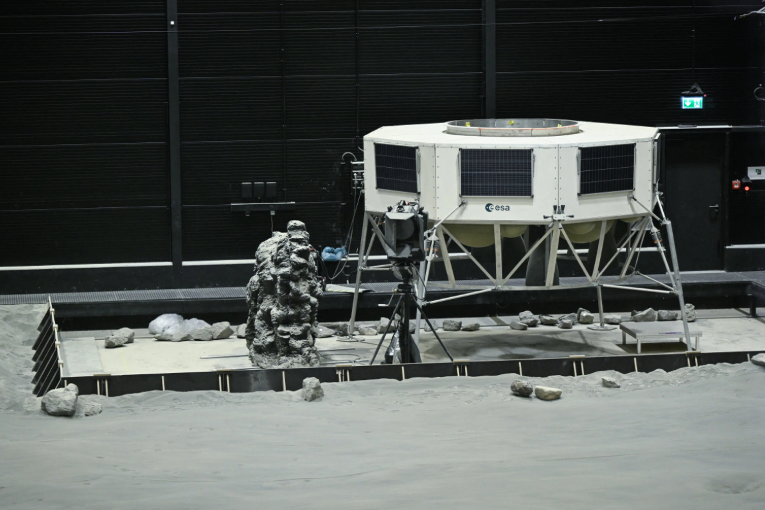 Mondlandegerät Argonaut - hier ein Modell in der Luna Analog Facility