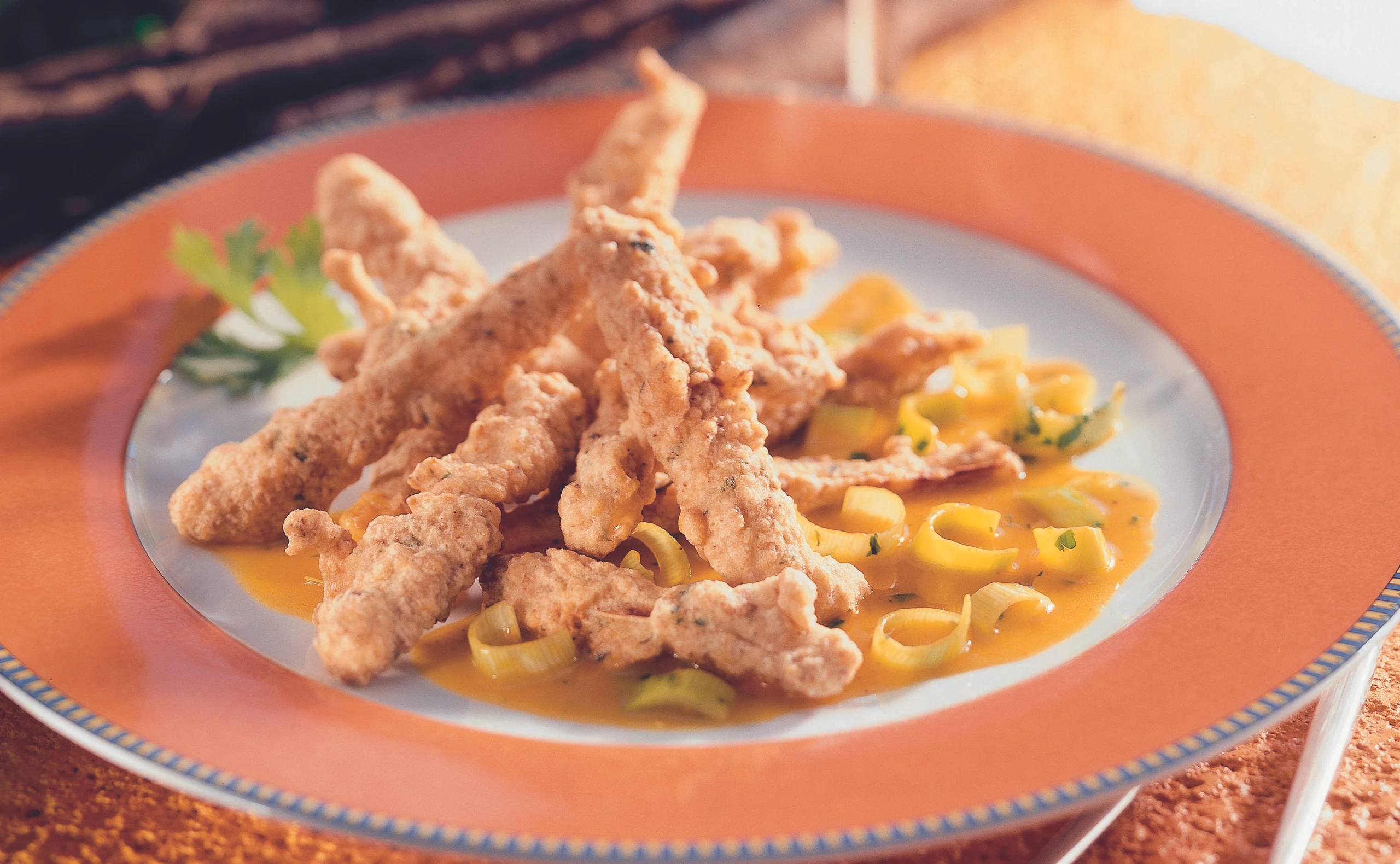 Schwarzwurzeln in Sesam-Backteig