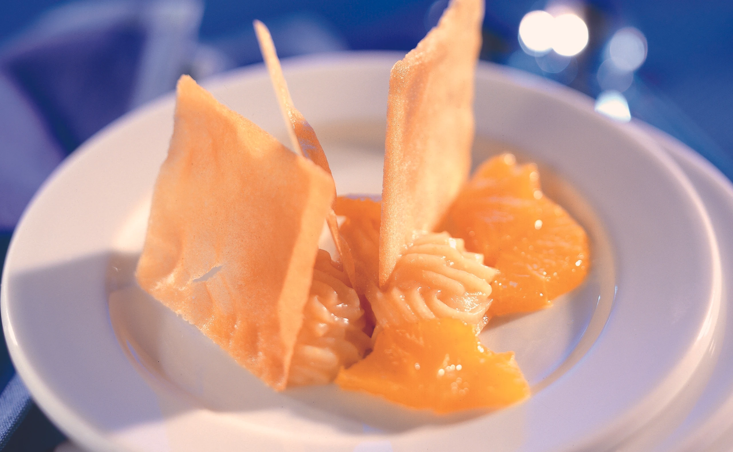 Quittengelee mit Knusperblättern