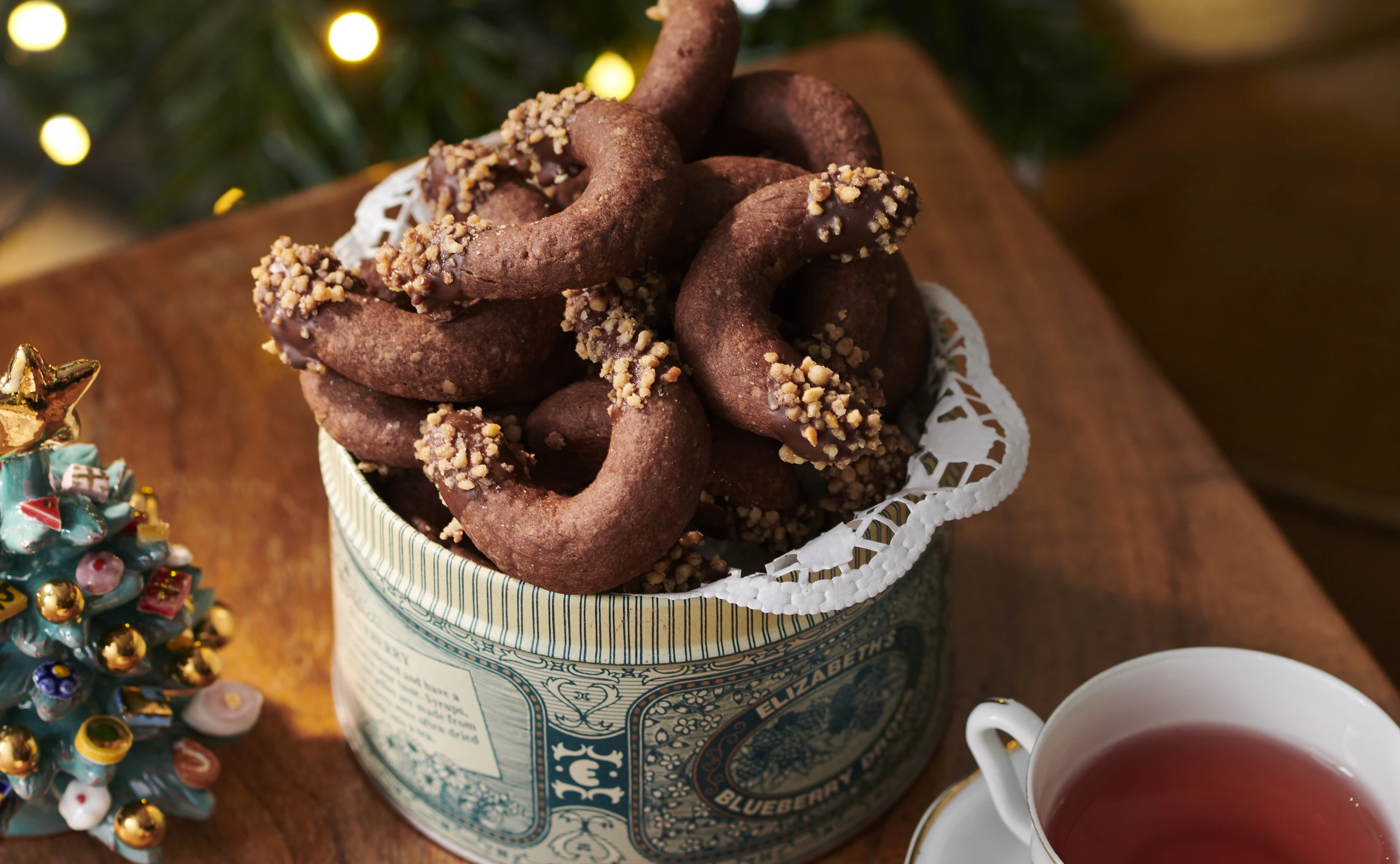 Schokokipferl mit Krokant