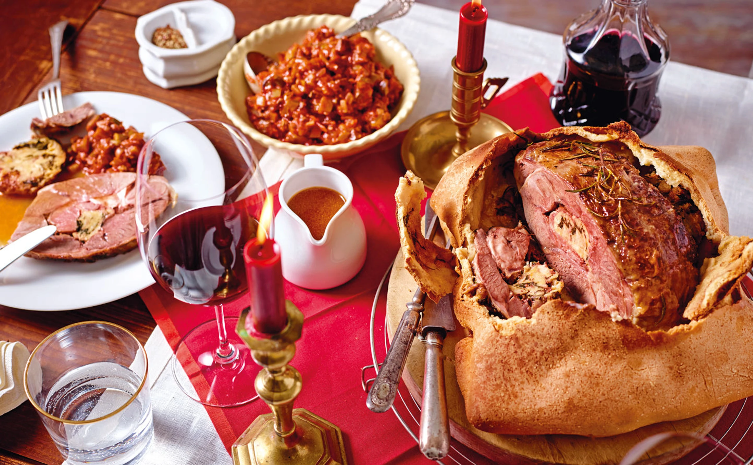 Lammschlegel in der Salzkruste