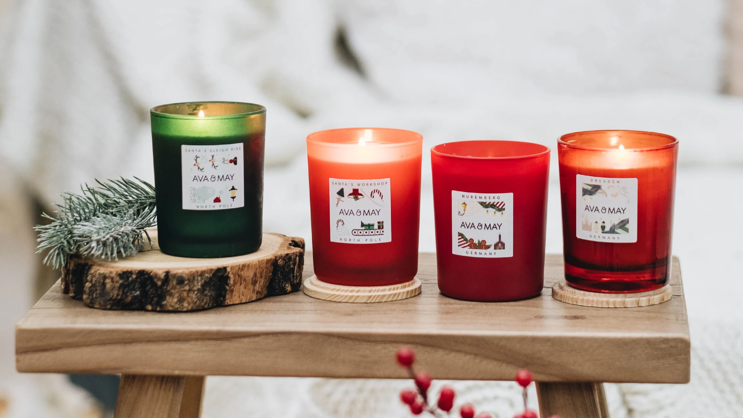 WOMAN Adventkalender Tag 19: Gewinnen Sie ein Duftkerzen-Set von AVA & MAY