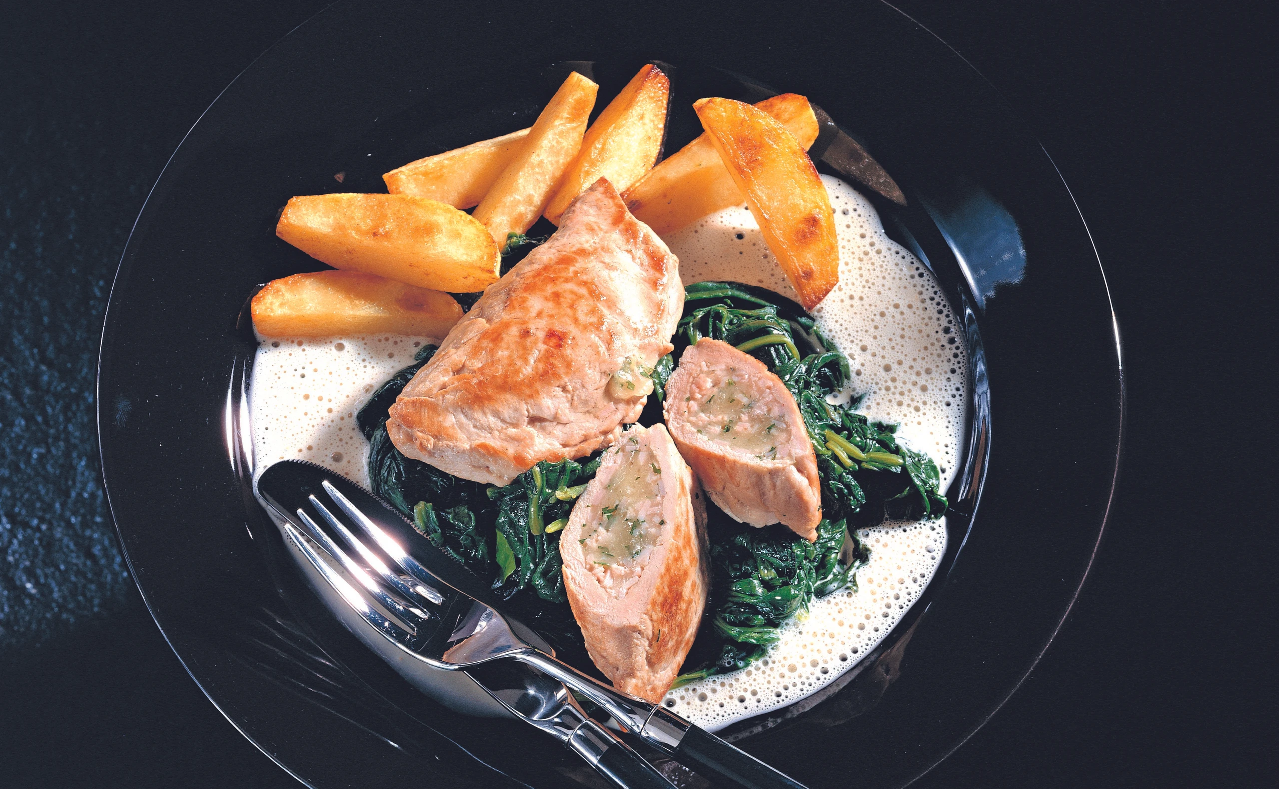 Fleischtascherl mit Schinken-Käsefülle