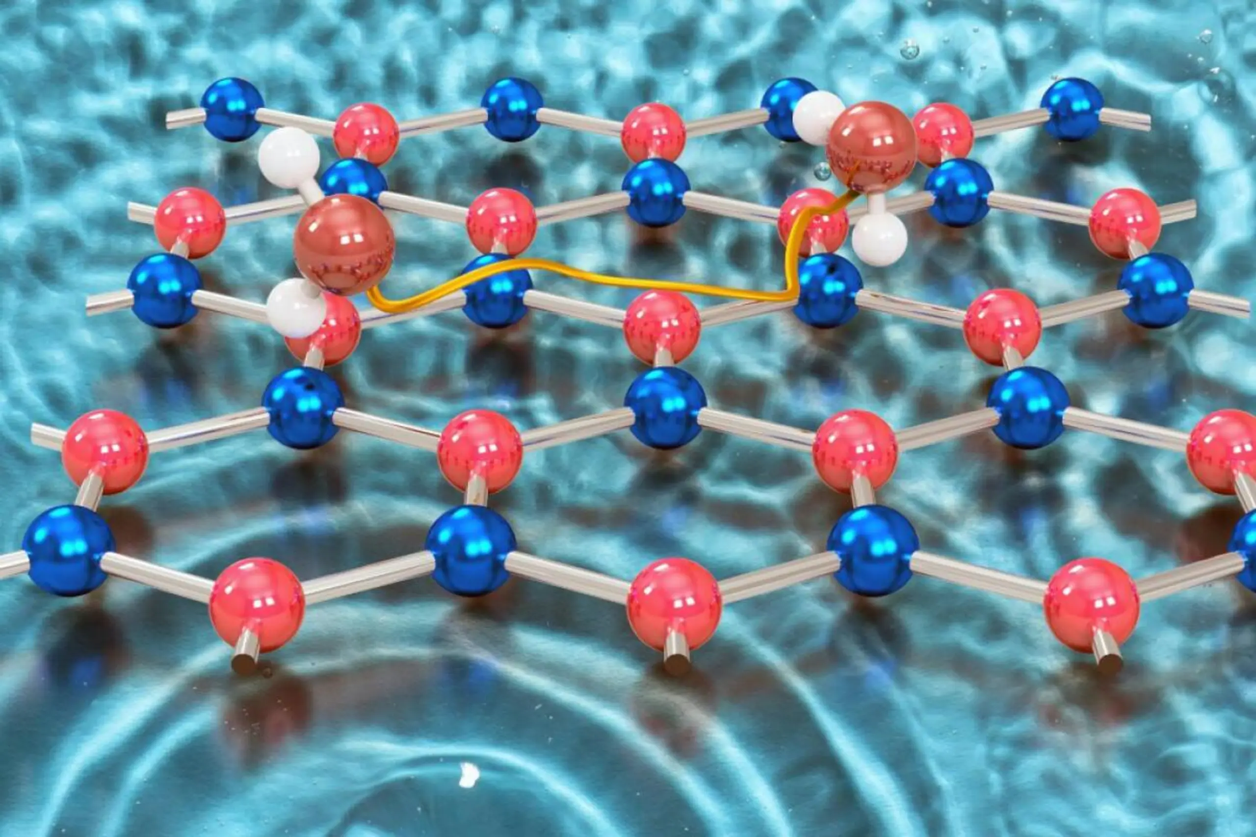 Wassermoleküle in Bewegung