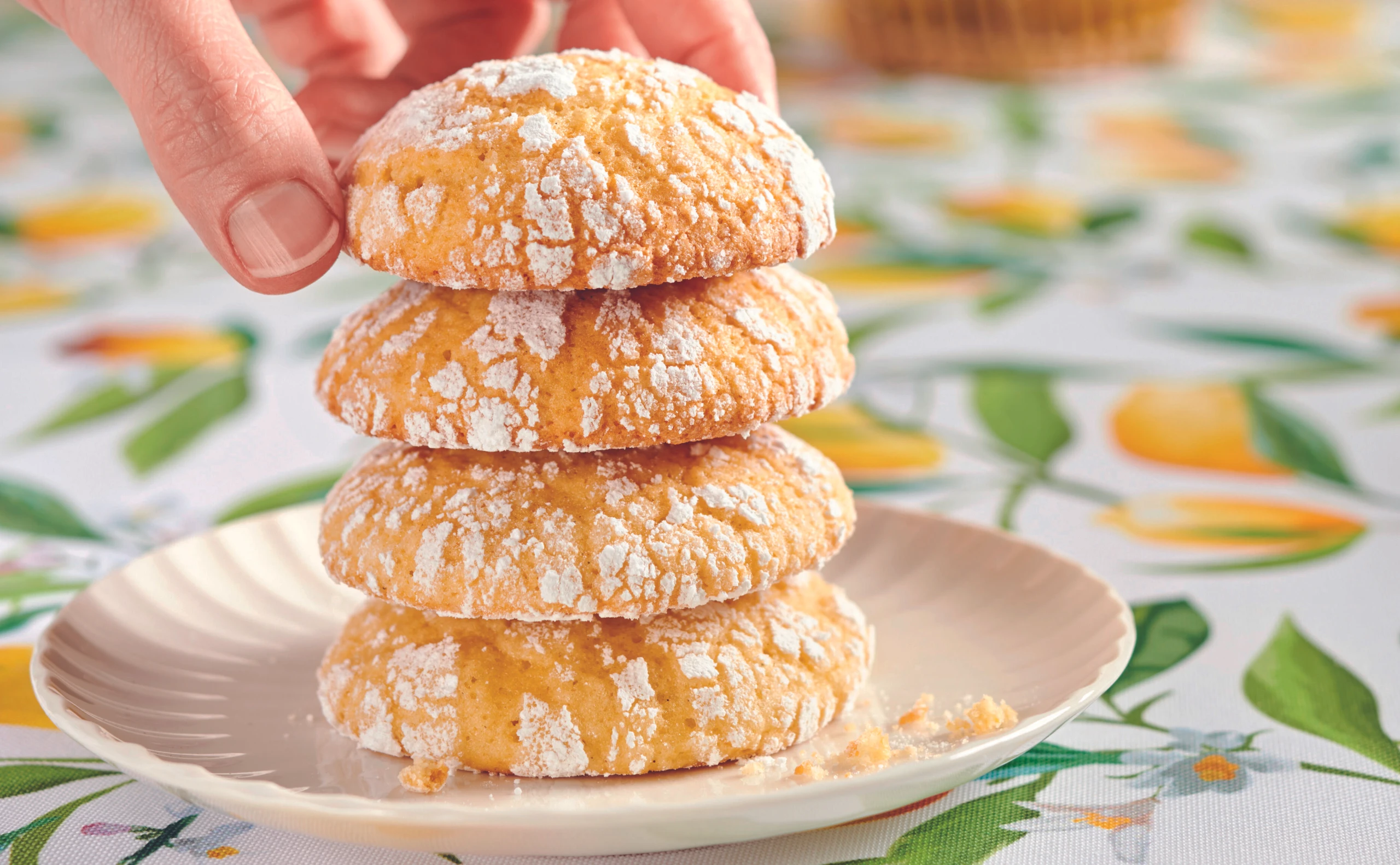 Lemon Crinkle Cookies