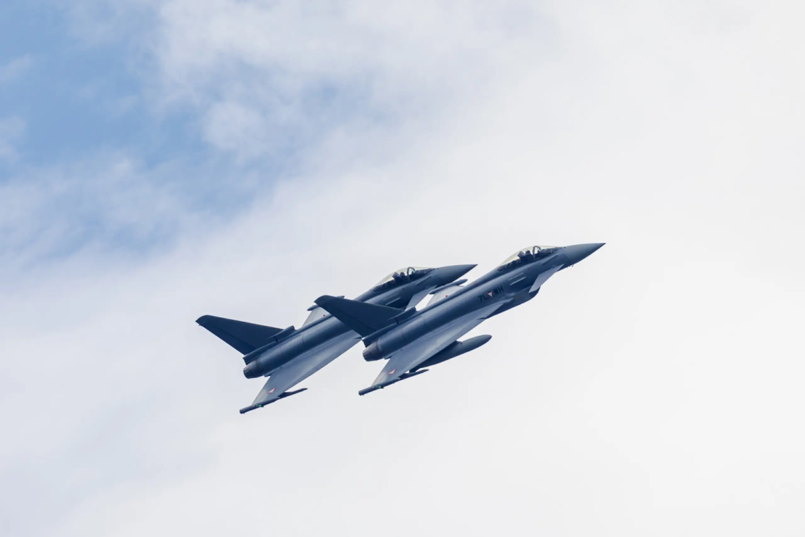 Zwei Eurofighter des Bundesheers bei einem Trainingsflug