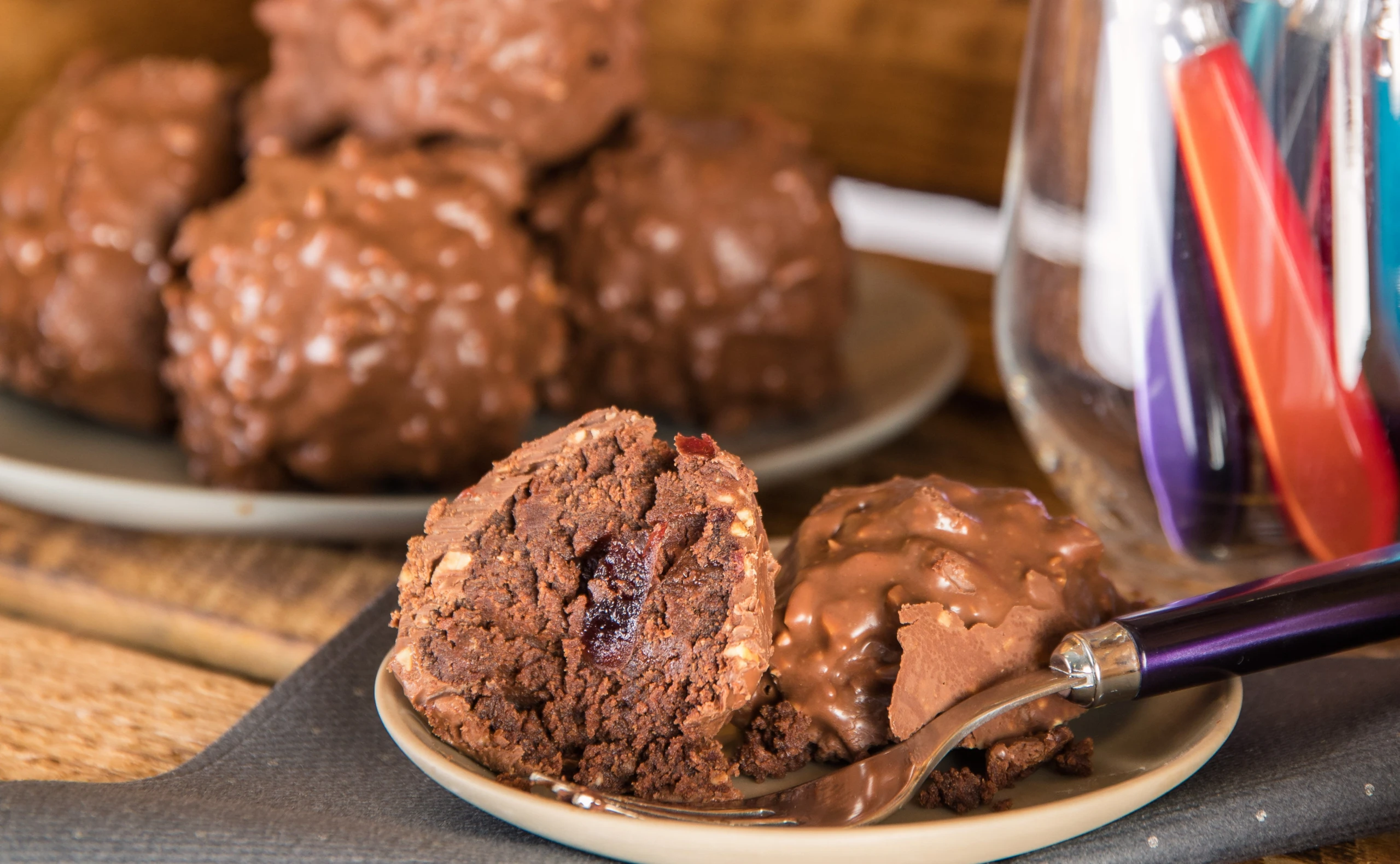 Schokokuchen-Haselnuss-Pralinen