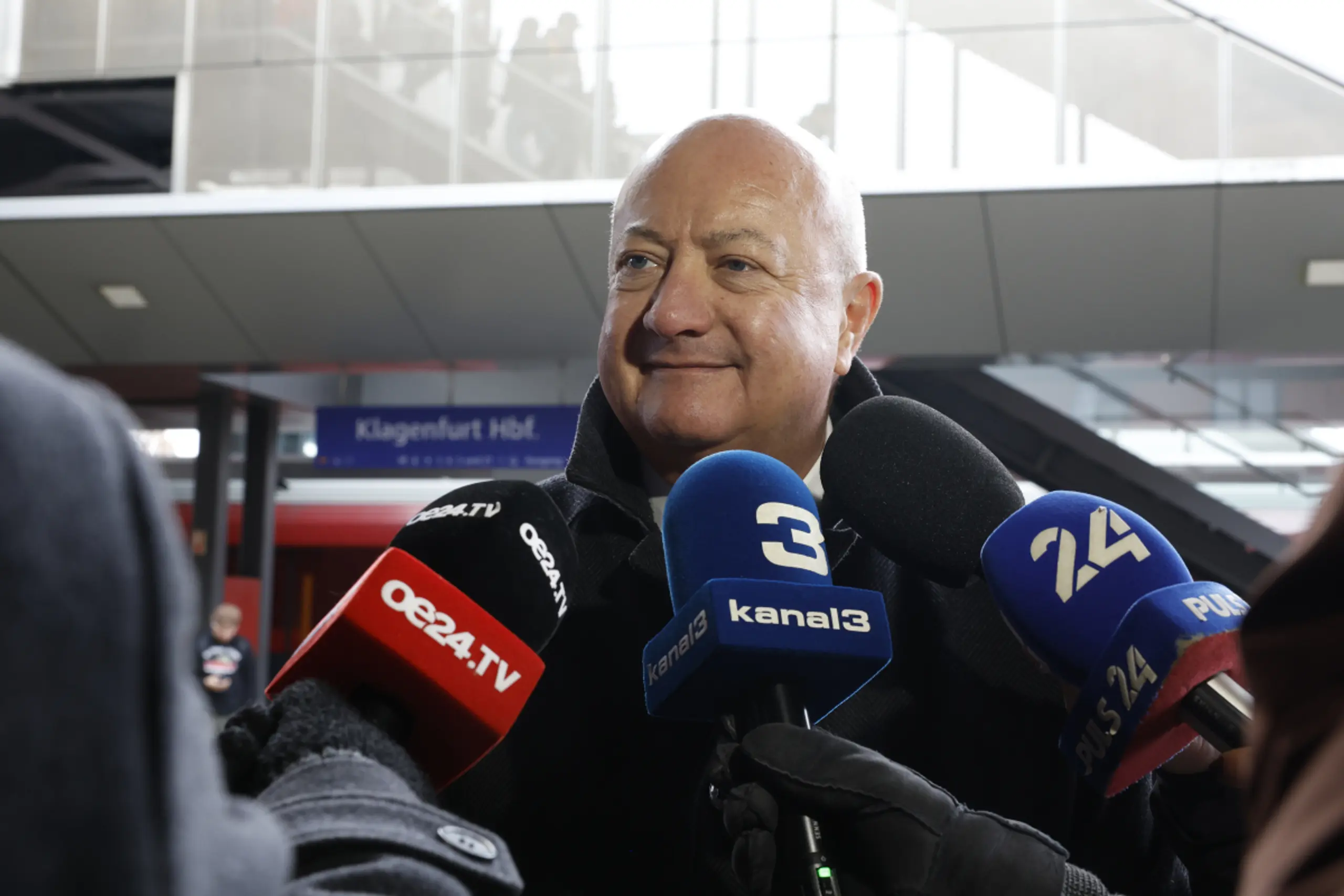 Bundeskanzler Stocker bei Eröffnung der Koralmbahn in Klagenfurt