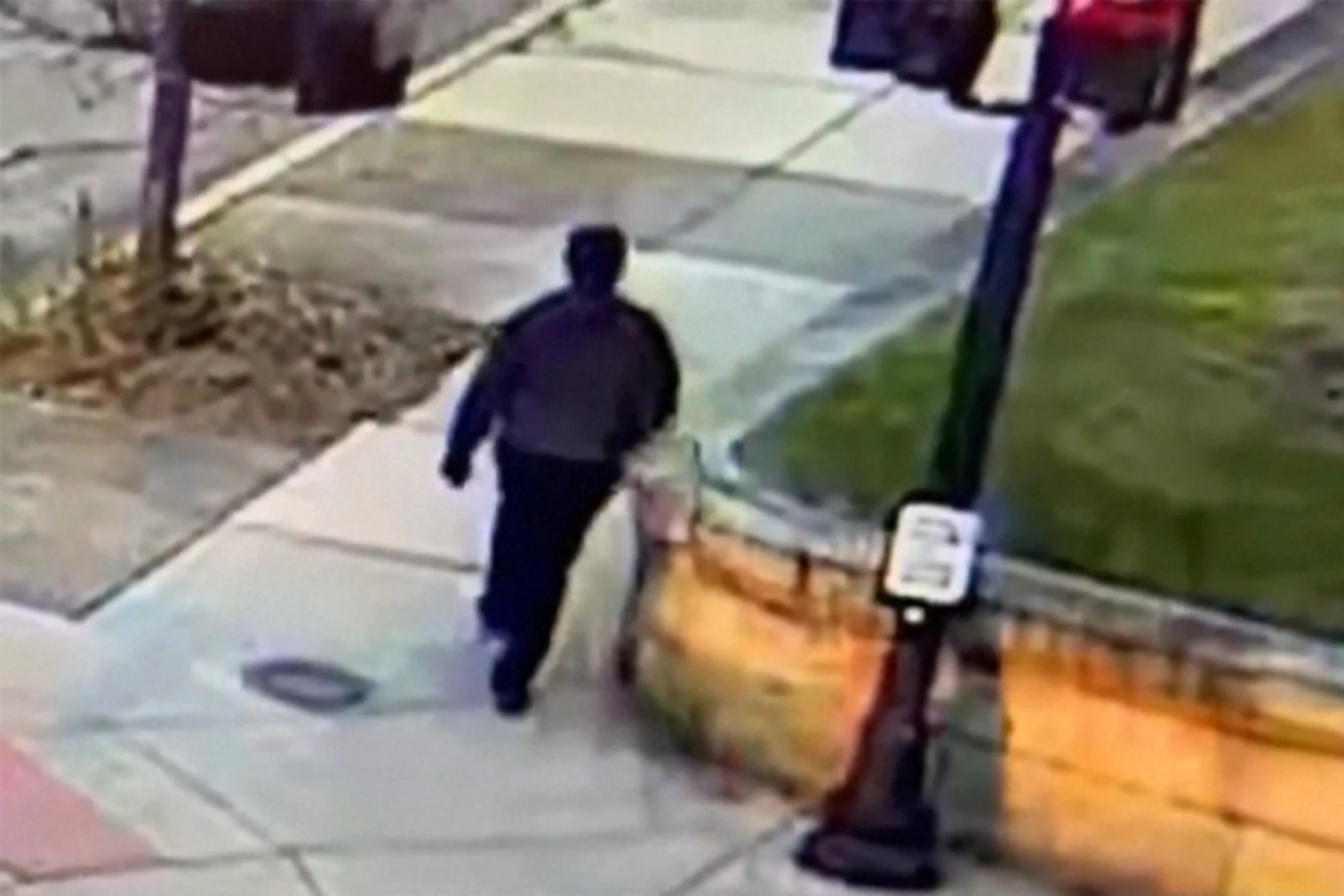 Der Verdächtige auf einem Polizeivideo
