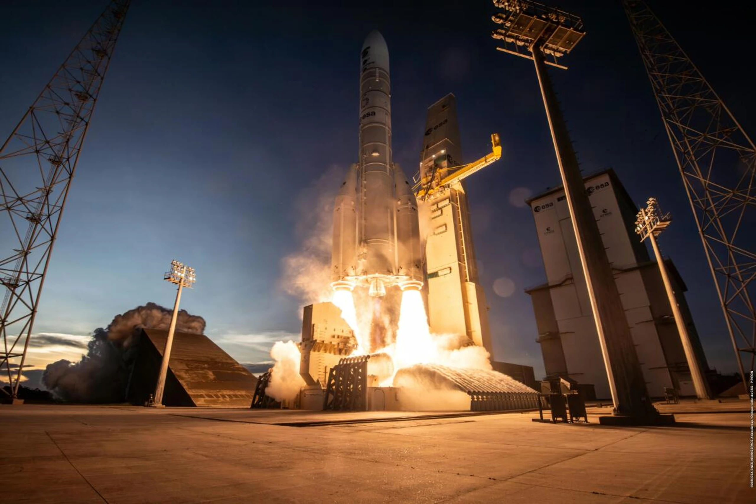 Eine Ariane 6-Rakete wird die Satelliten ins All befördern