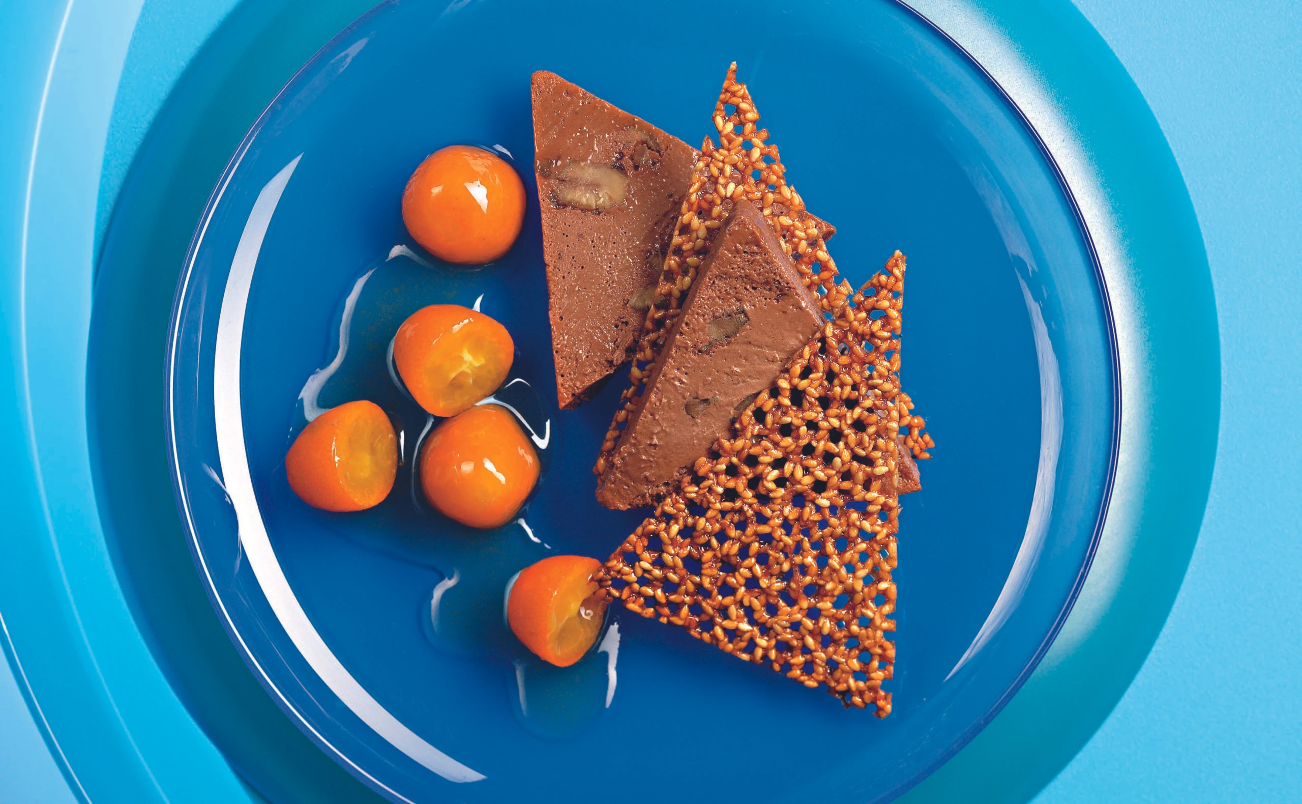 Maroniparfait mit Kumquat-Kompott