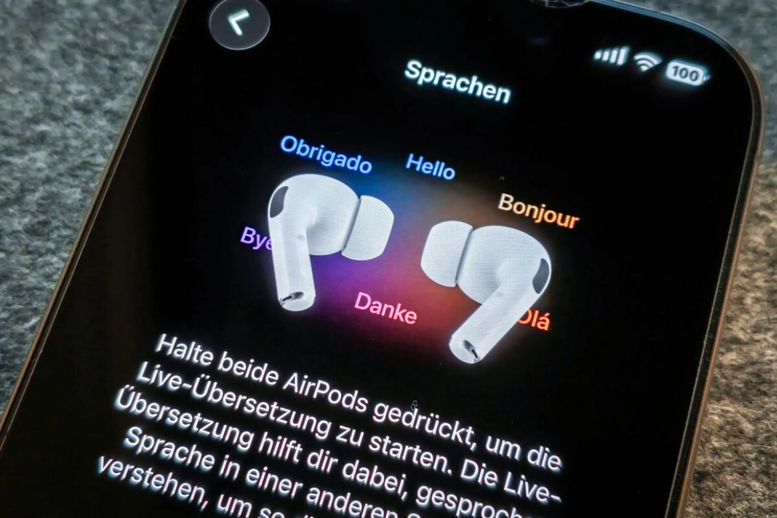 iPhone- und AirPods-Nutzer können Gespräche in Echtzeit übersetzen