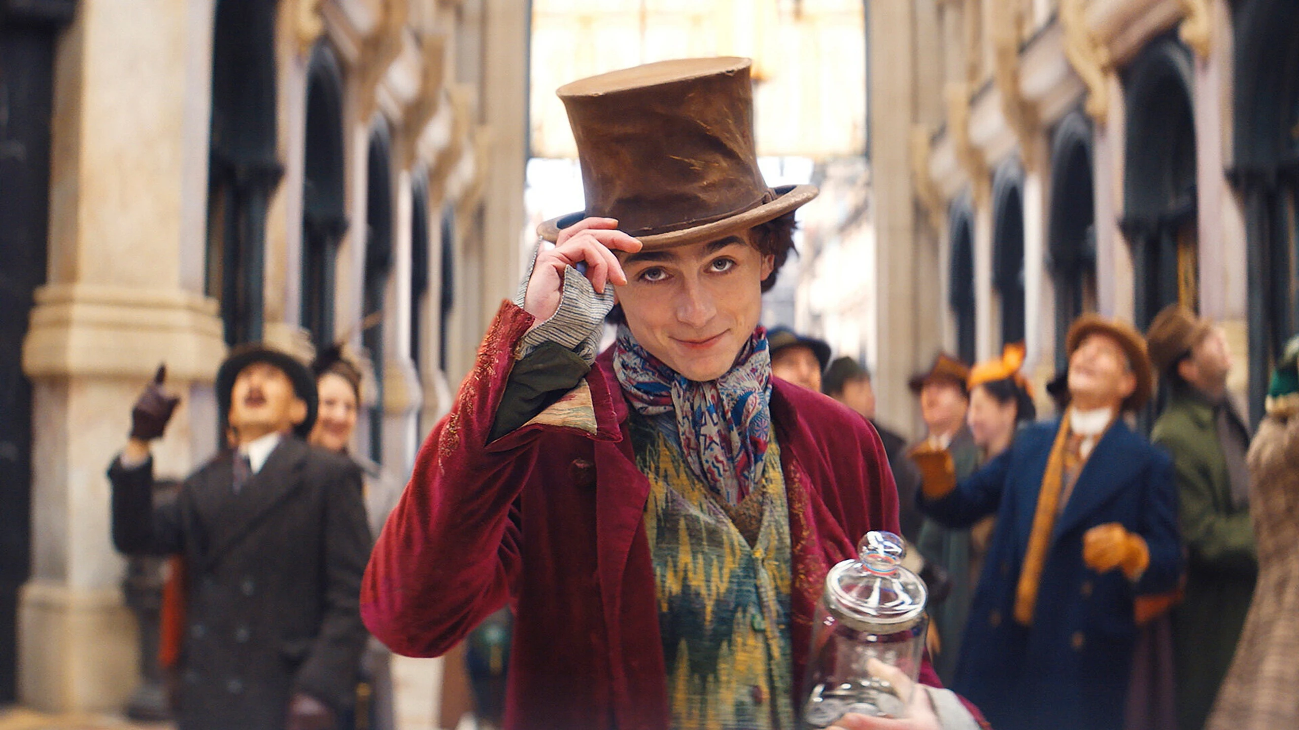 Timothée Chalamet als Willy Wonka