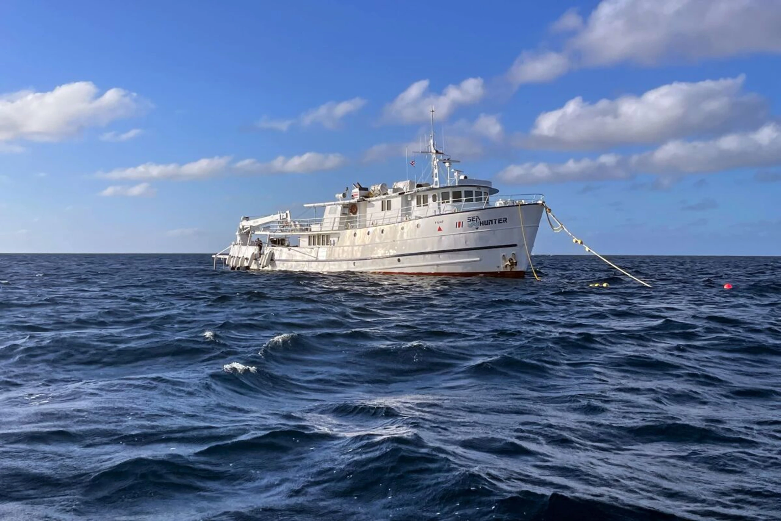 Eines von drei Booten mit Lizenz: die "Sea Hunter"