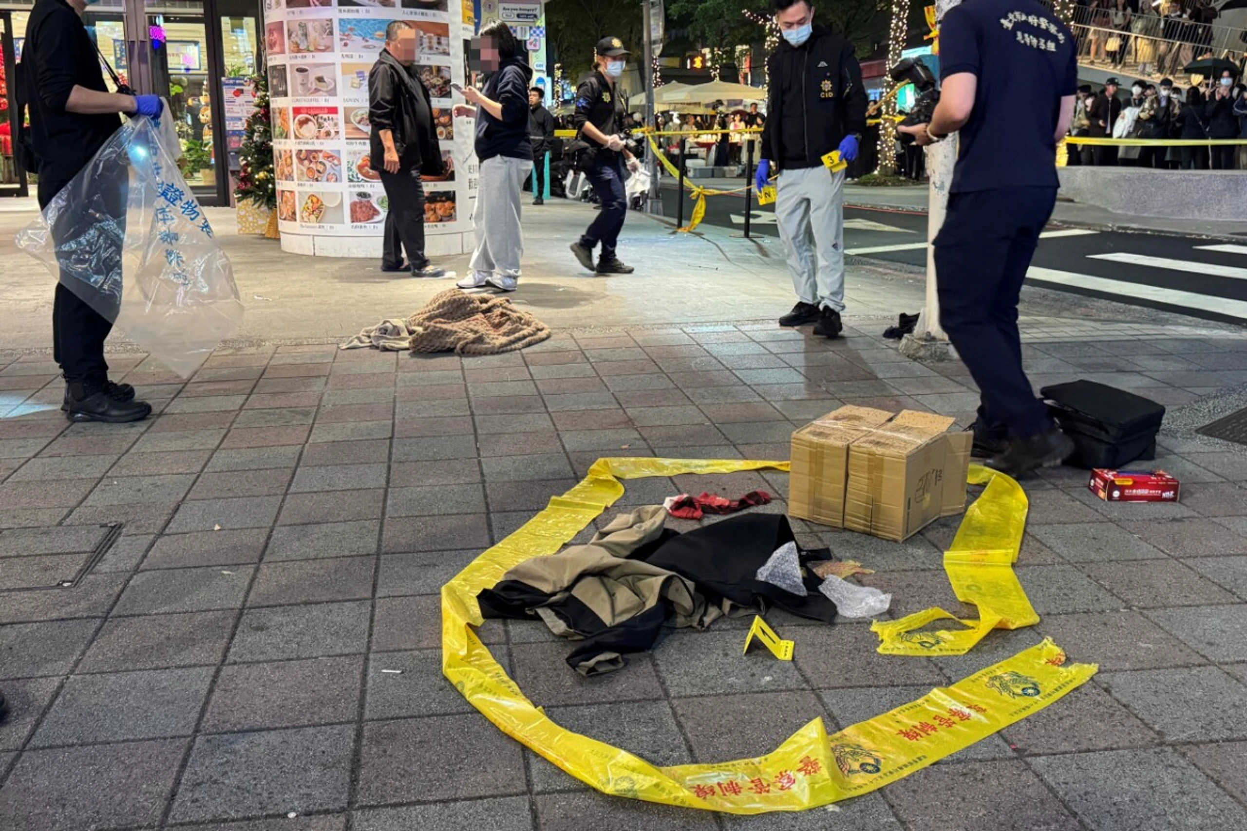 Ermittlungen an einem Tatort