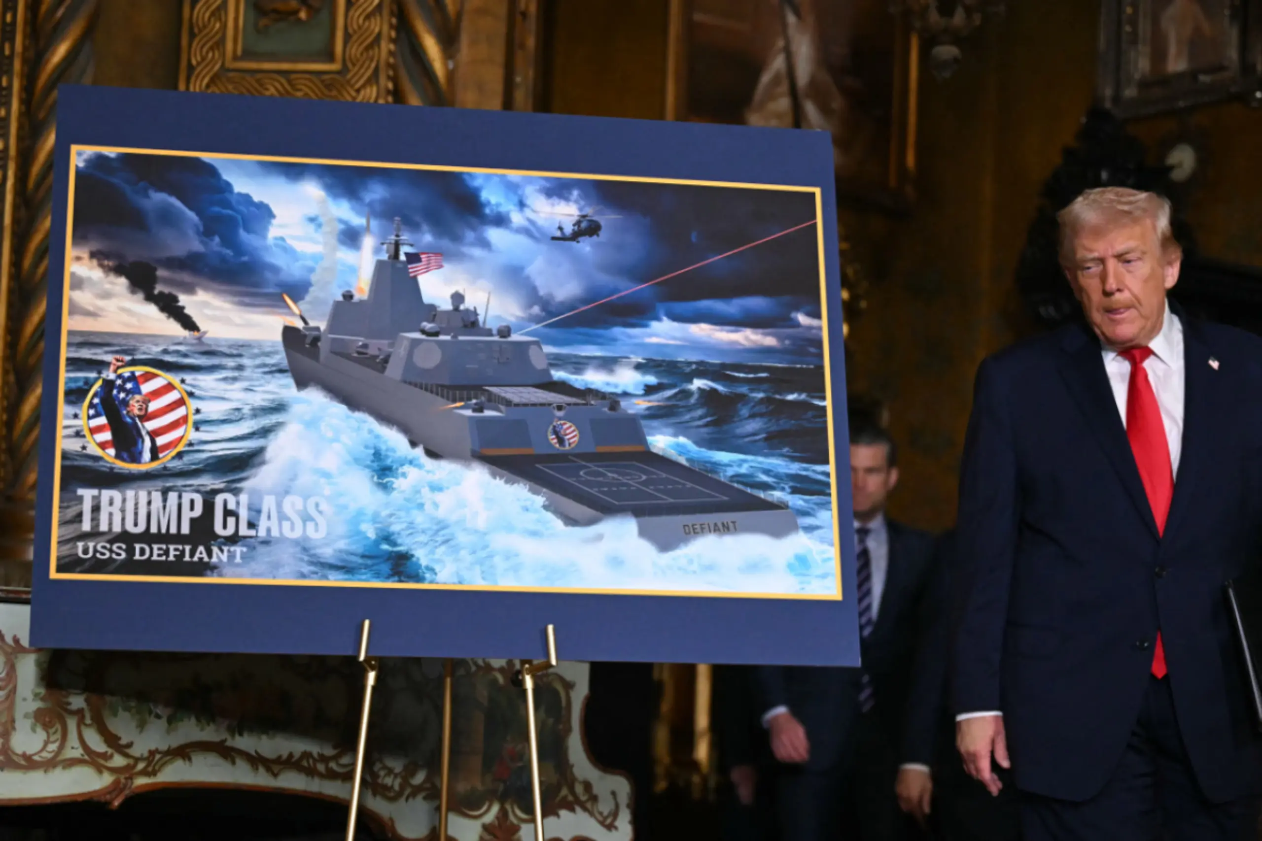 Zunächst sollen zwei Kriegsschiffe der "Trump"-Klasse gebaut werden