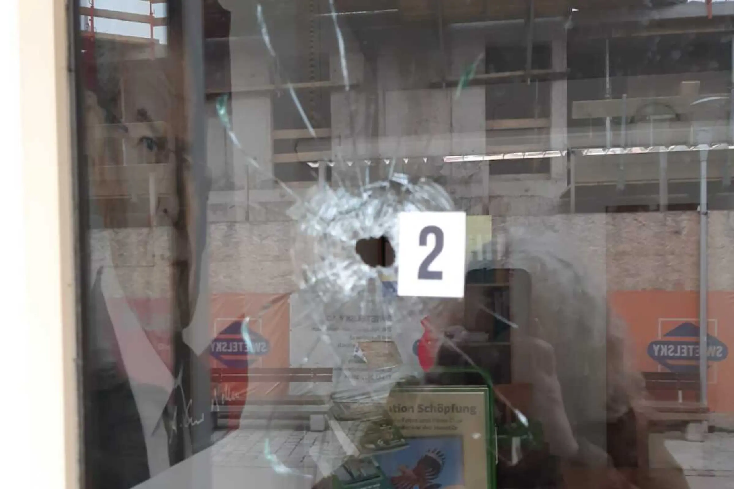 Auch das Parteilokal der Grünen war betroffen