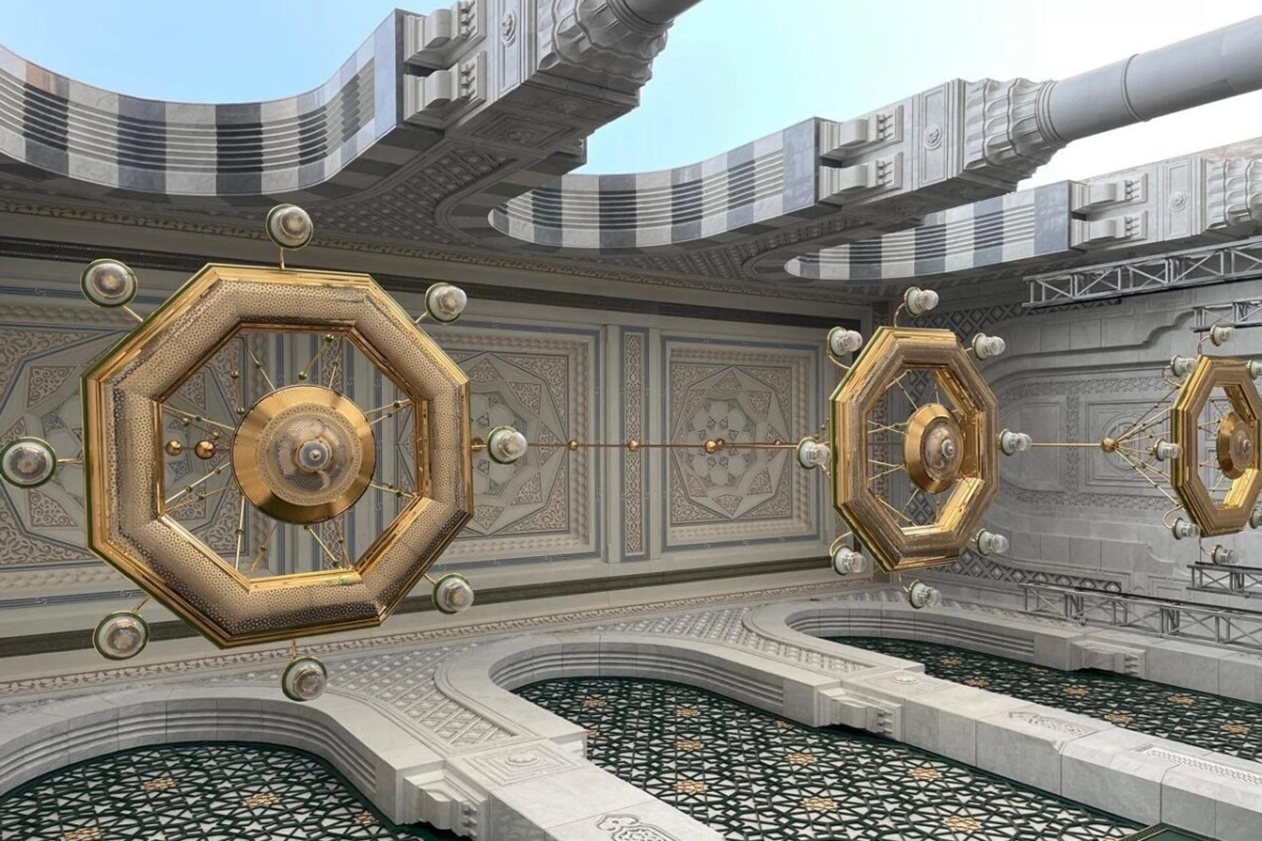 Kronleuchter von Lights of Vienna für die Heilige Moschee in Mekka