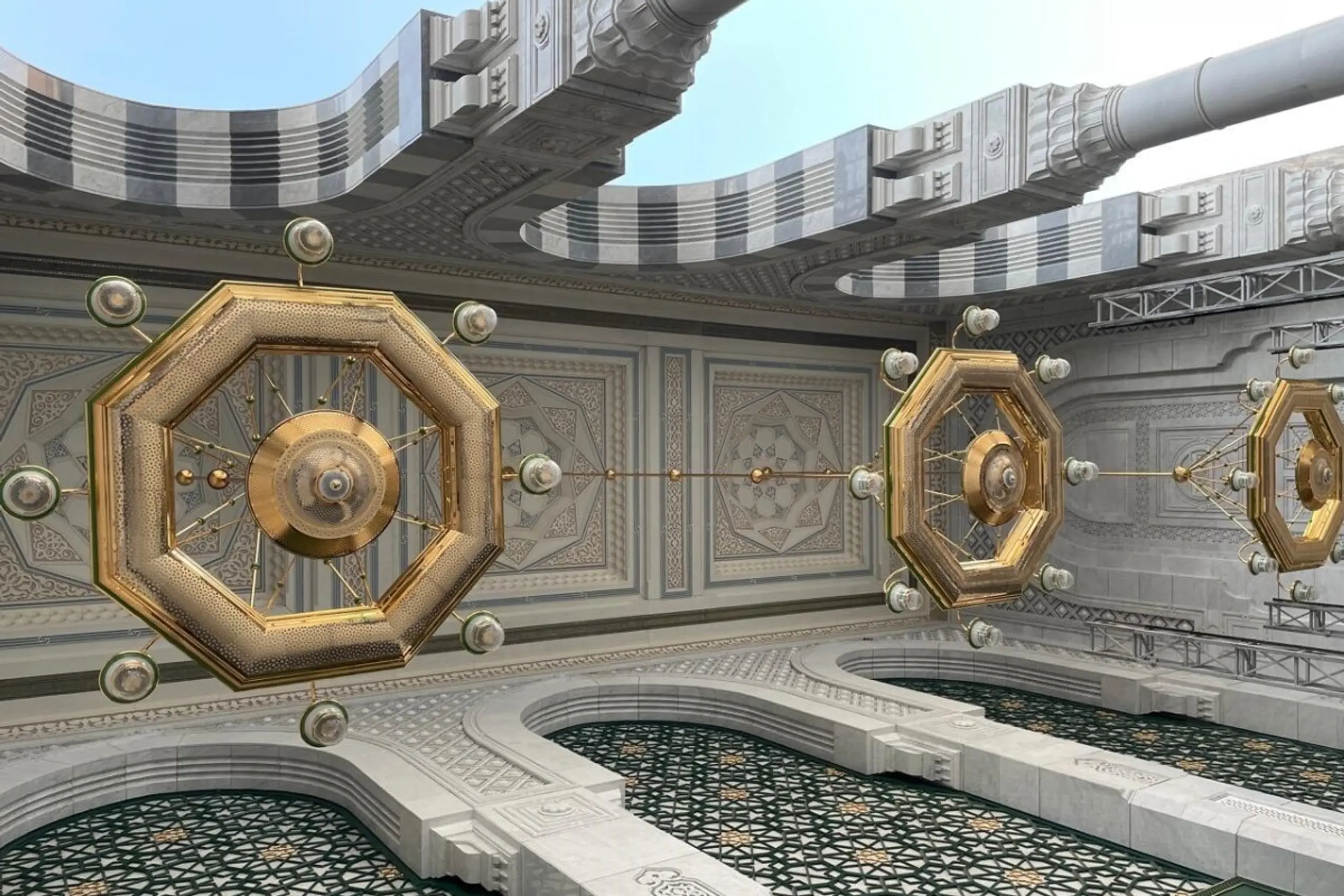 Kronleuchter von Lights of Vienna für die Heilige Moschee in Mekka