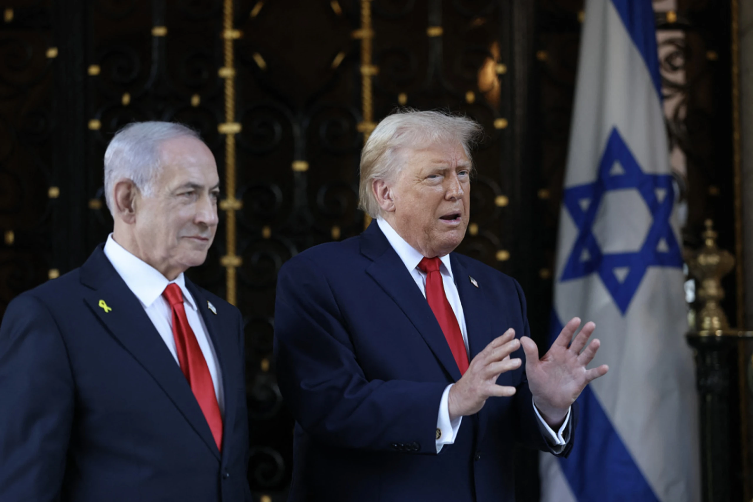 Netanyahu (li) und Trump in Mar-a-Lago