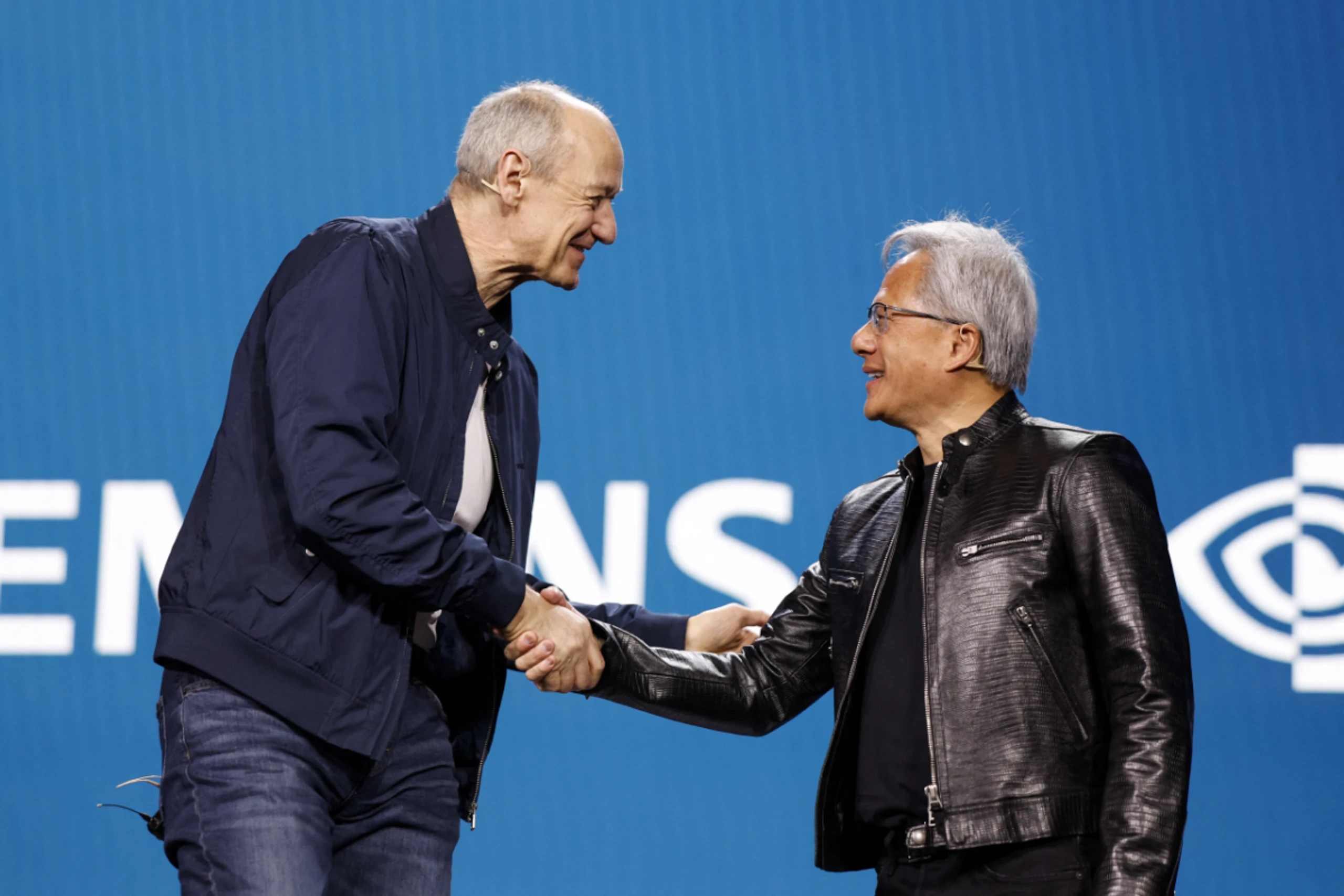 Busch und Huang traten gemeinsam in Las Vegas als KI-Propheten auf