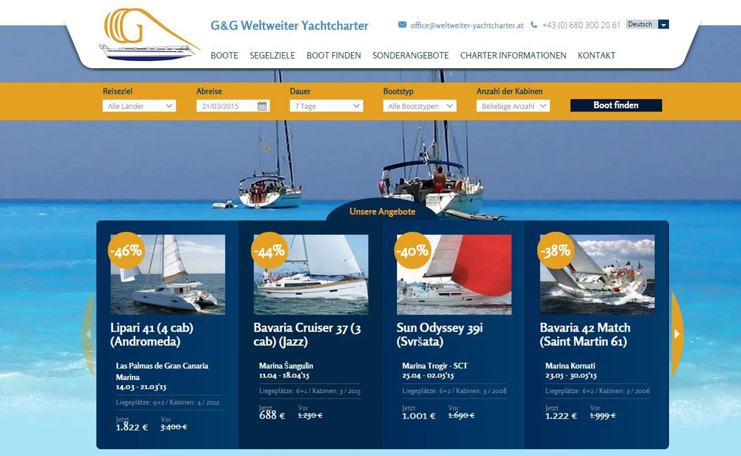 G & G Weltweiter Yachtcharter