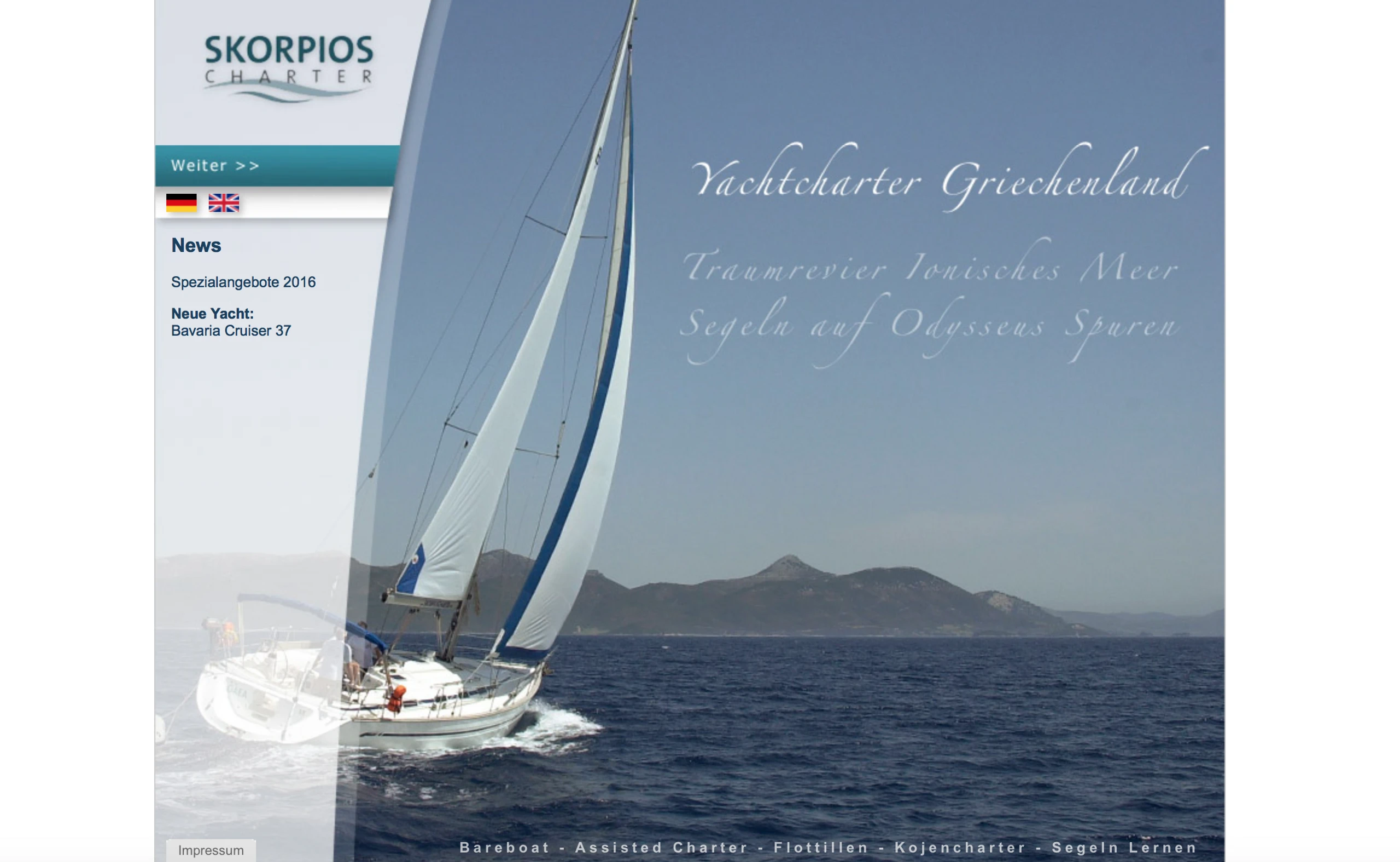 Skorpios Charter – Griechenland