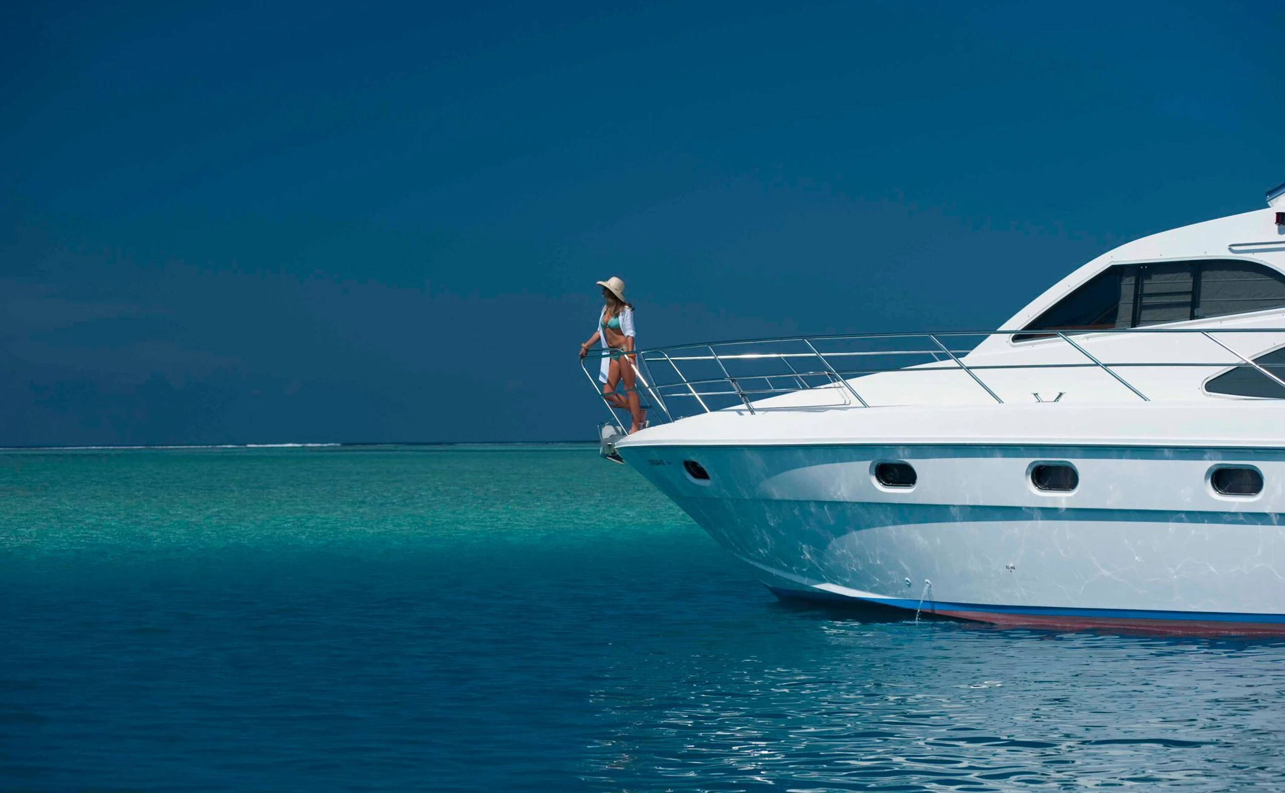 Vor Anker auf den Malediven