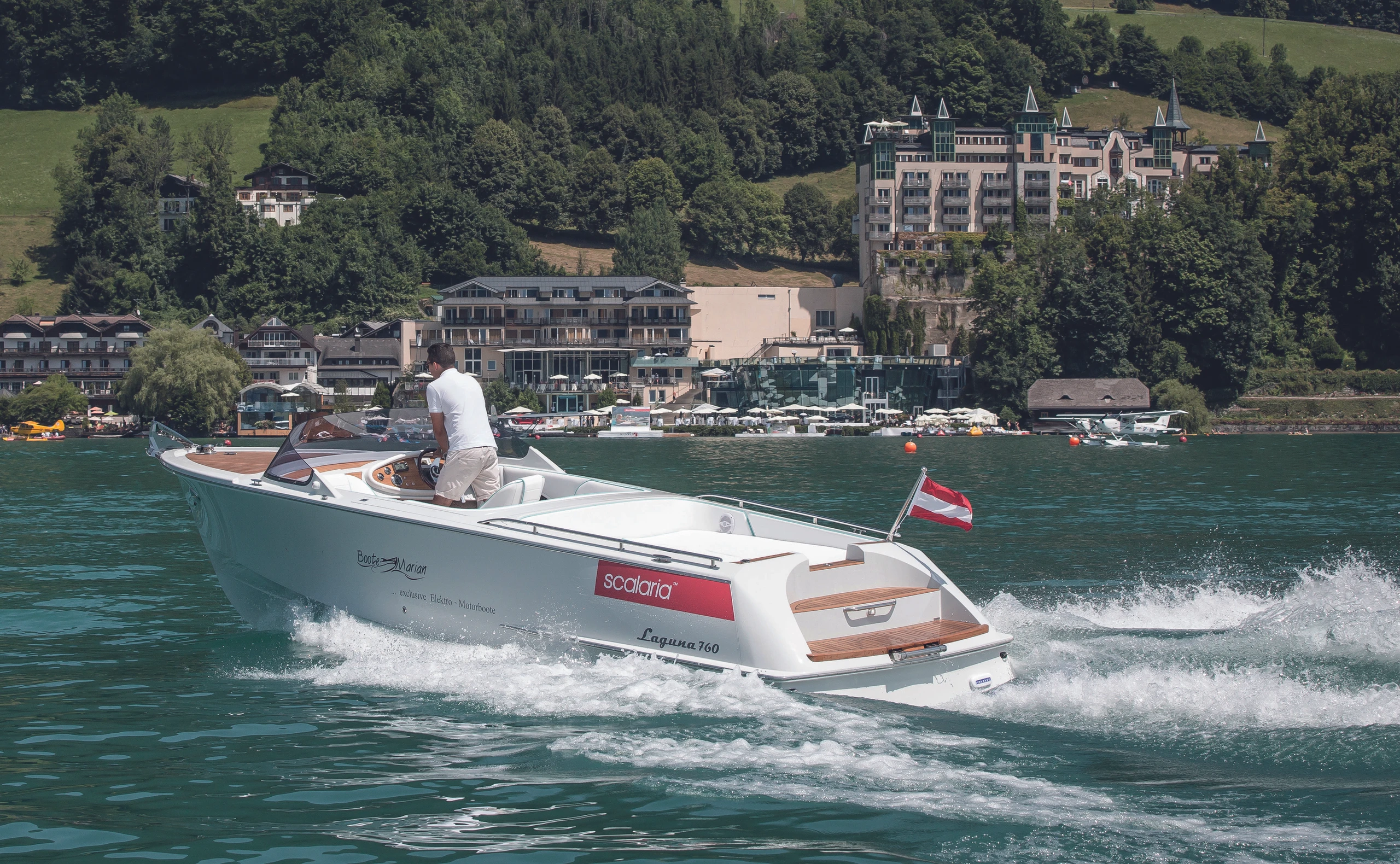 Elektroboot-Präsentation