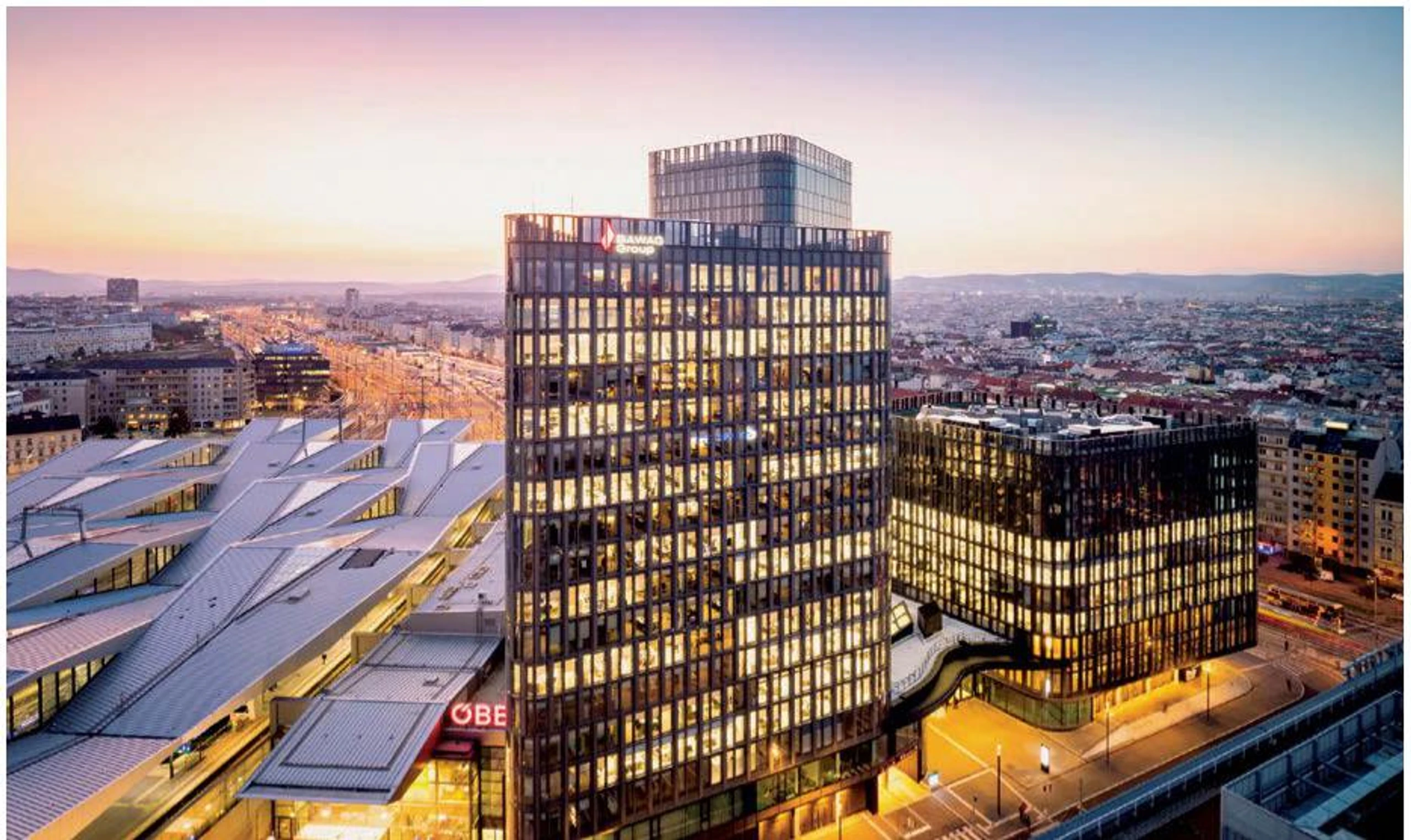 Bawag-Zentrale am Wiener Hauptbahnhof