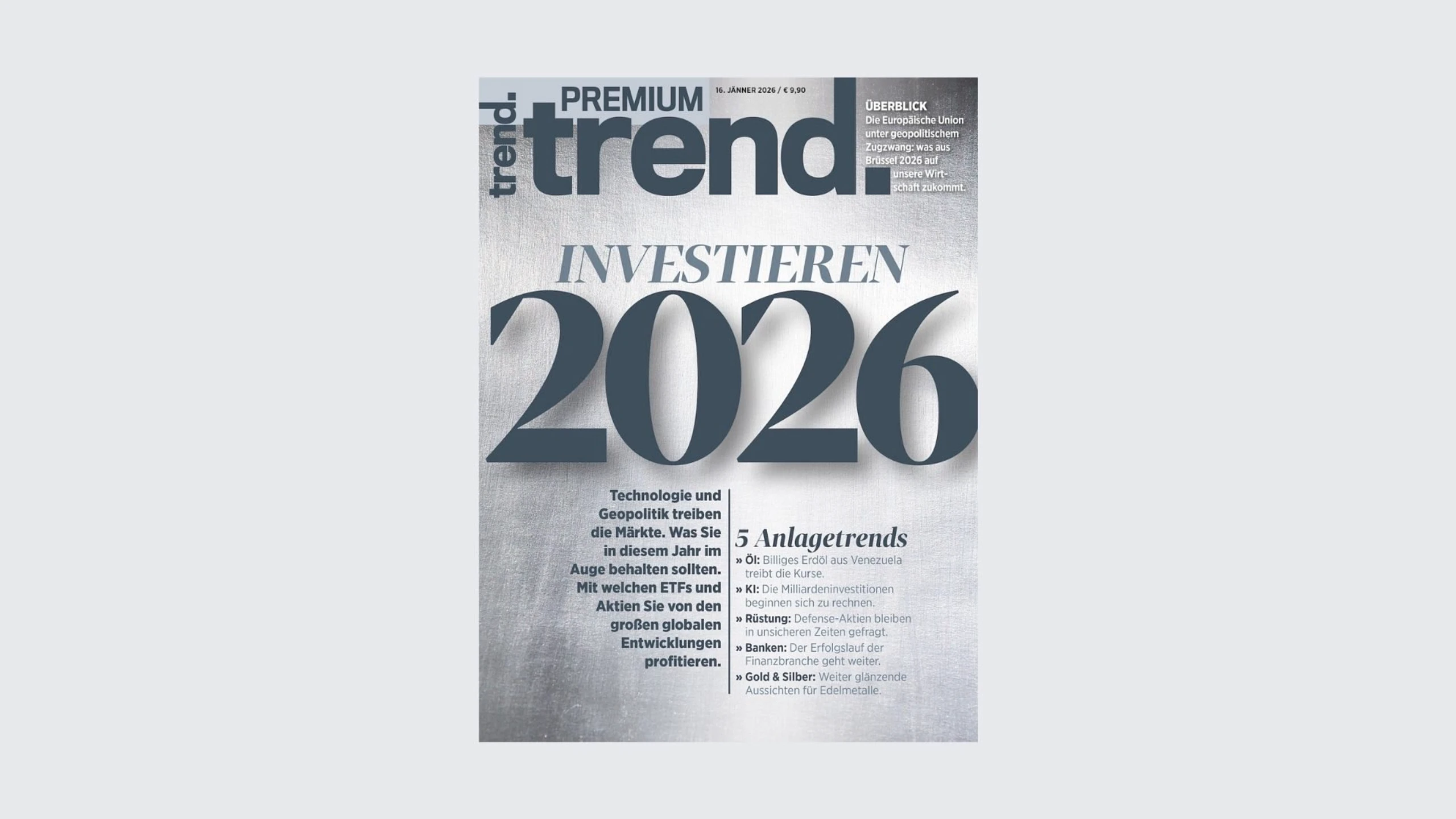 Das lesen Sie im neuen trend.PREMIUM