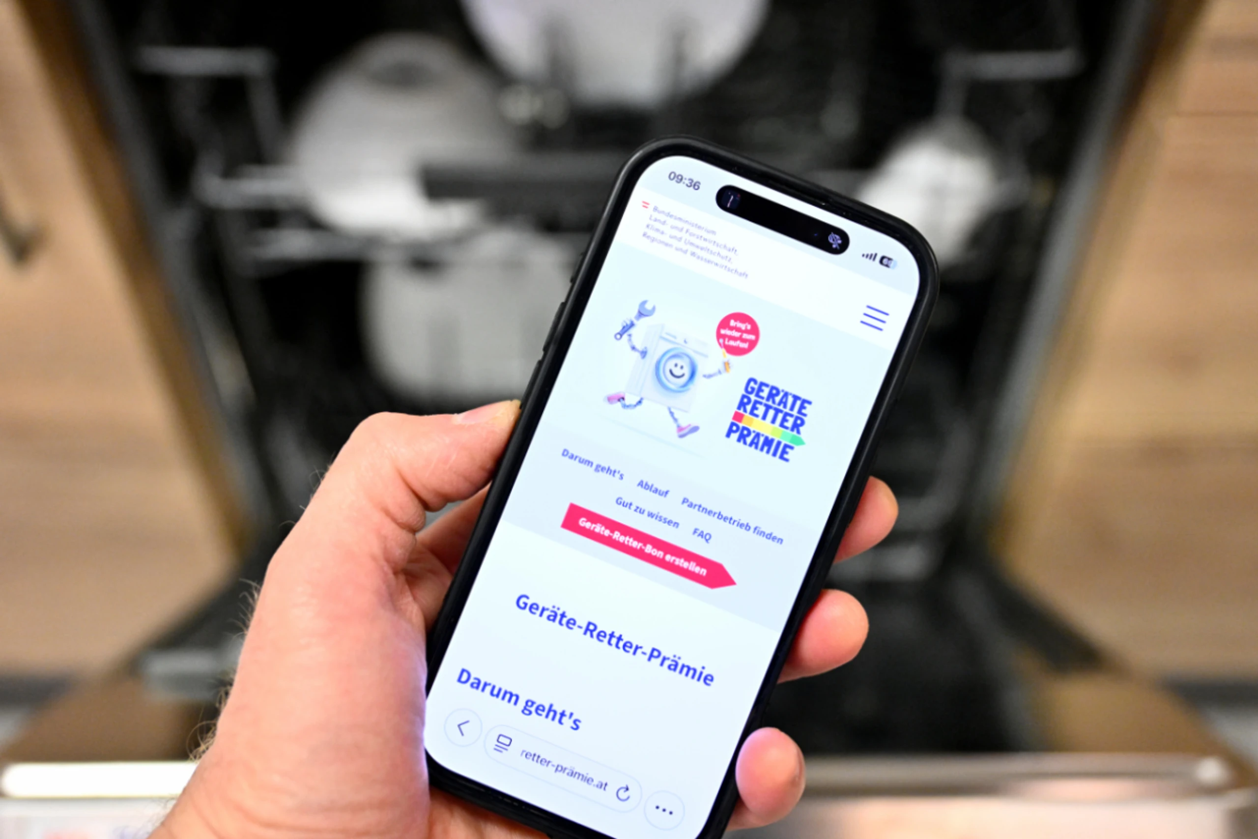 Mit der Prämie können defekte Elektrogeräte repariert werden
