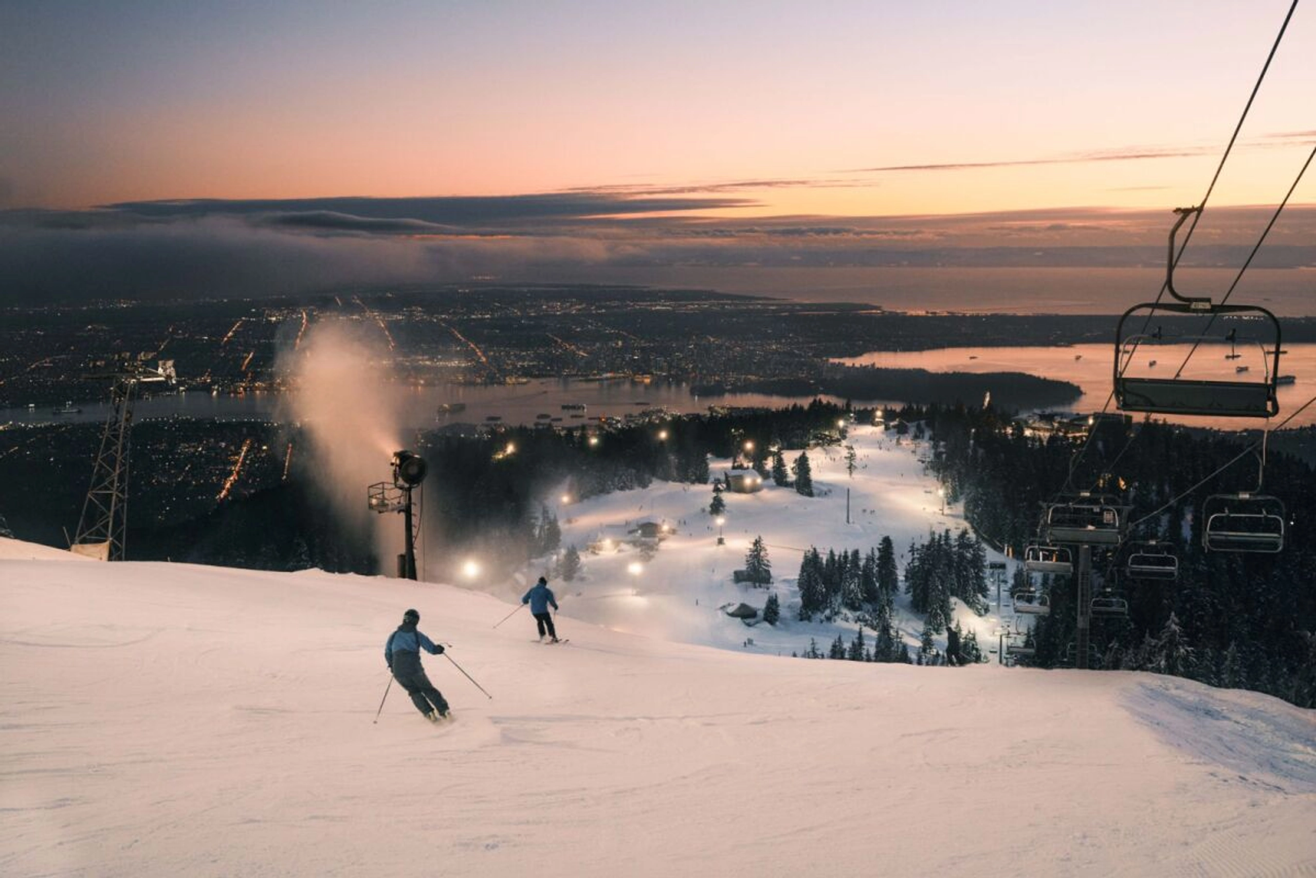 Viele kommen von Vancouver aus schnell für ein paar Abfahrten vorbei