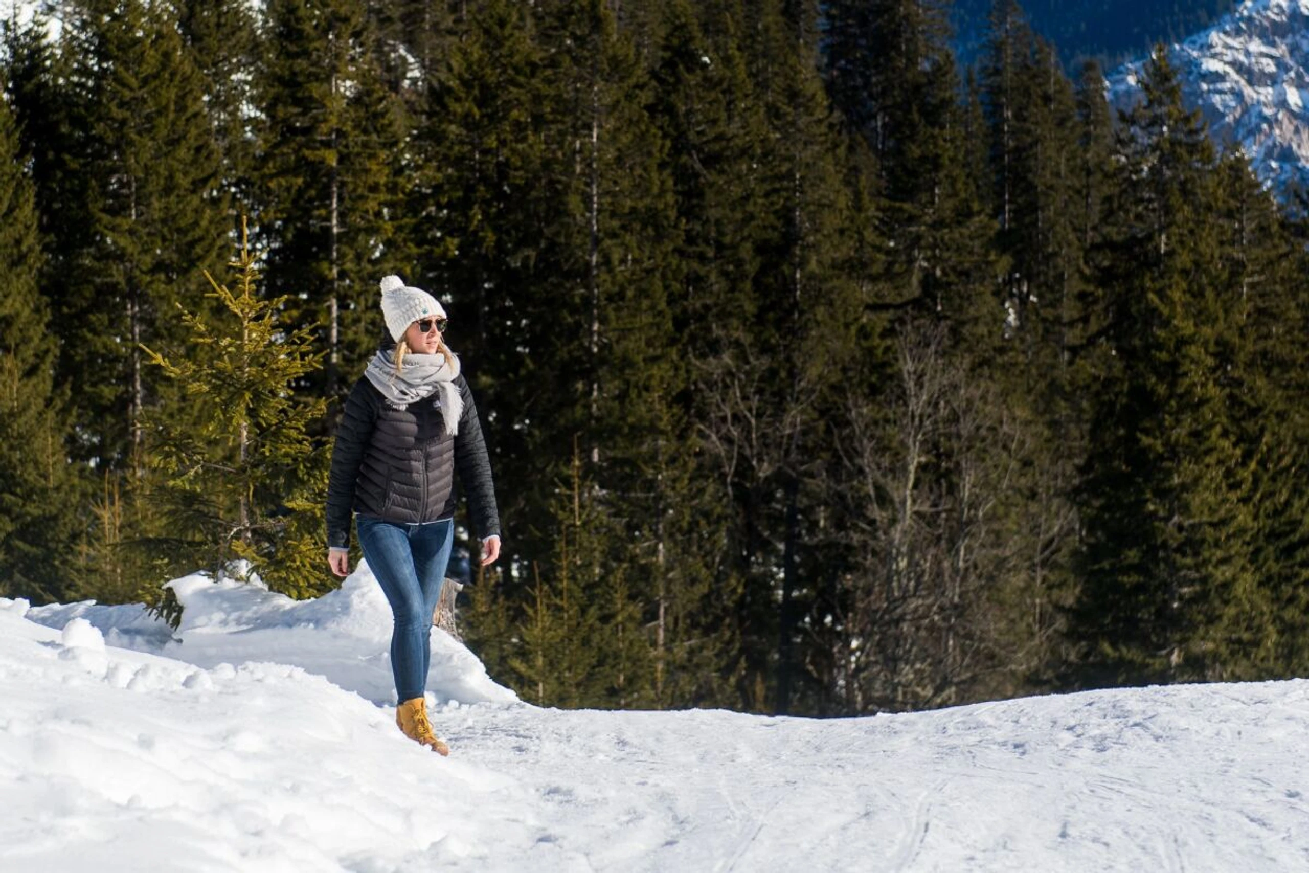 Im Winter ist die Haut gegenüber der UV-Strahlung der Sonne empfindlicher