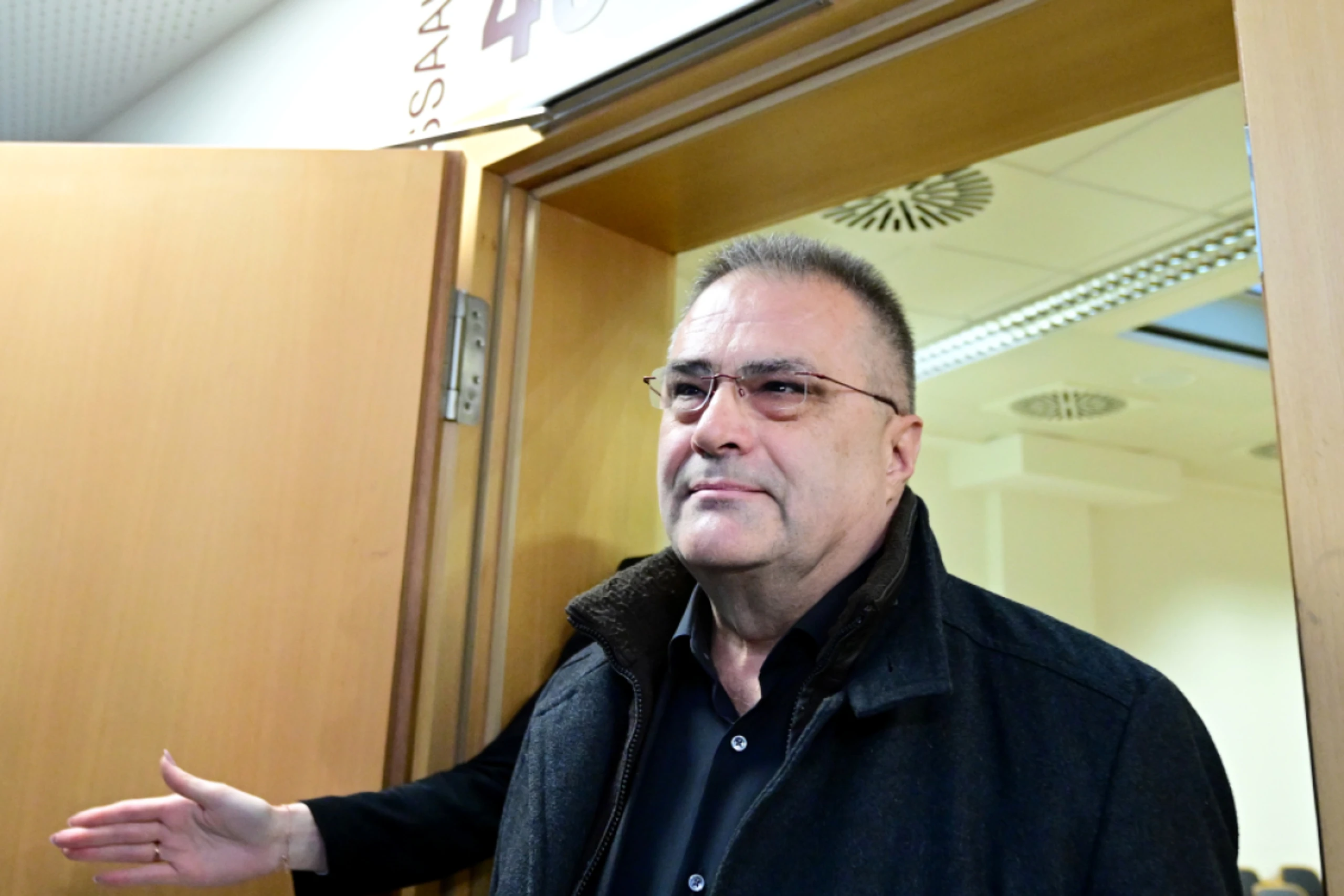 Egisto Ott beim Prozessauftakt am Donnerstag