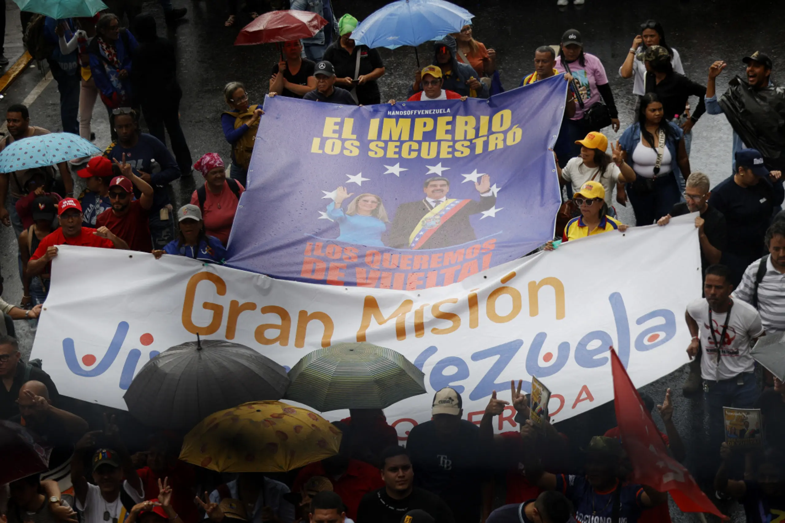 Maduro-Unterstützer gingen auf die Straßen