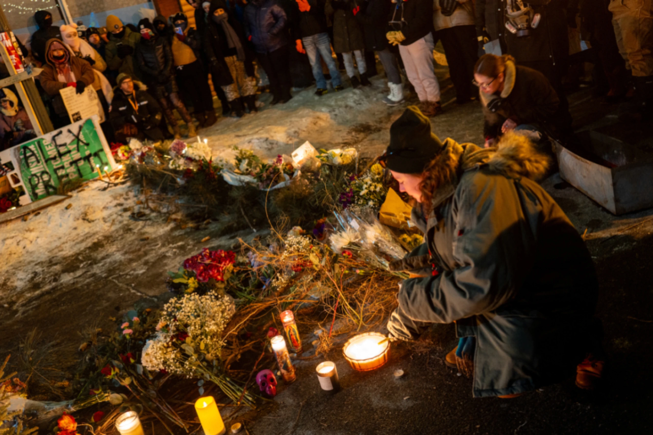 Gedenken an den getöteten Alex Pretti