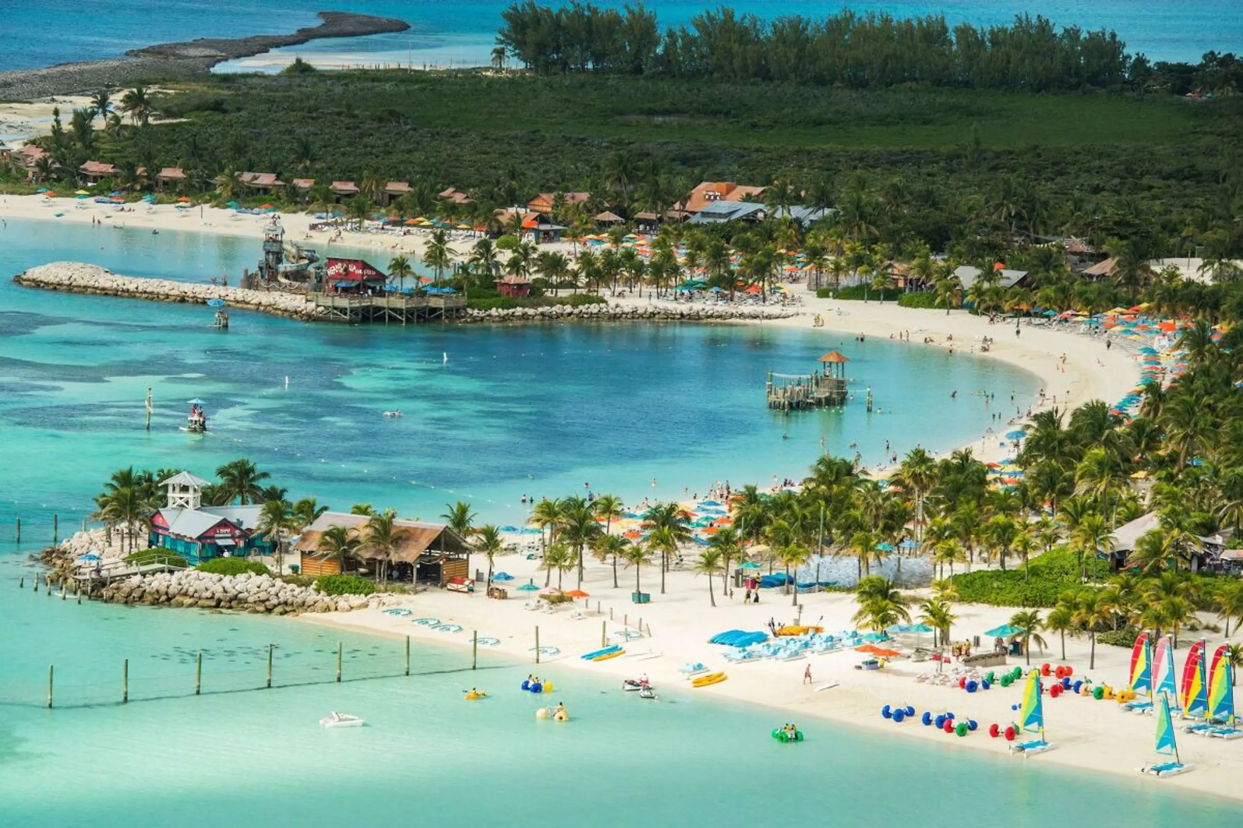 Vier Quadratkilometer groß ist die Castaway Cay der Disney Cruise Line