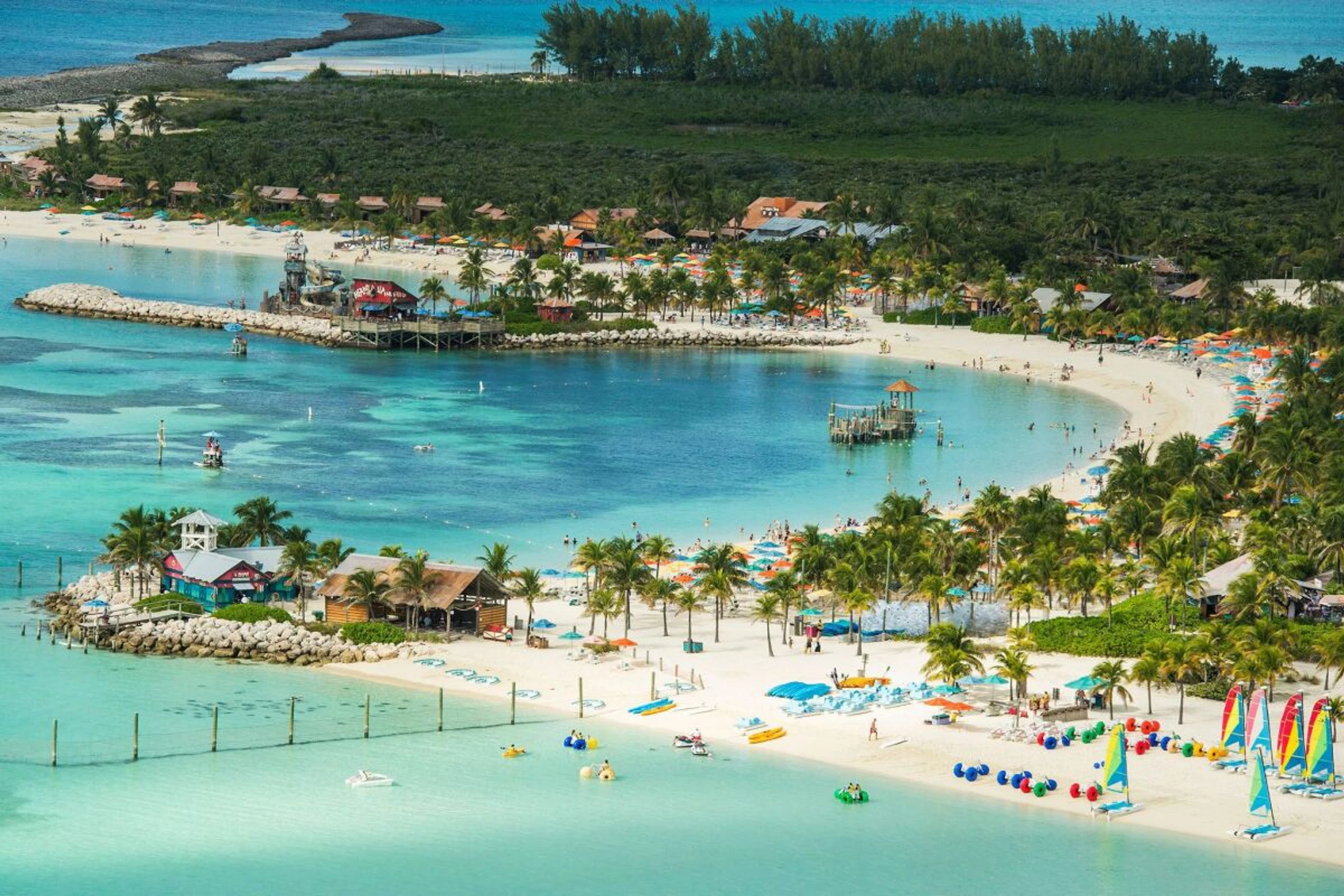 Vier Quadratkilometer groß ist die Castaway Cay der Disney Cruise Line