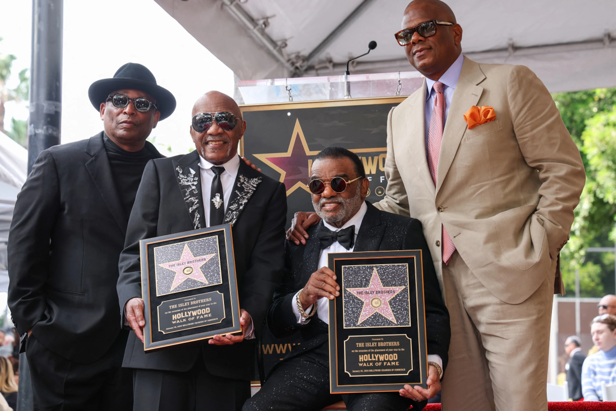 Isley Brothers erhielten Holleywood-Stern
