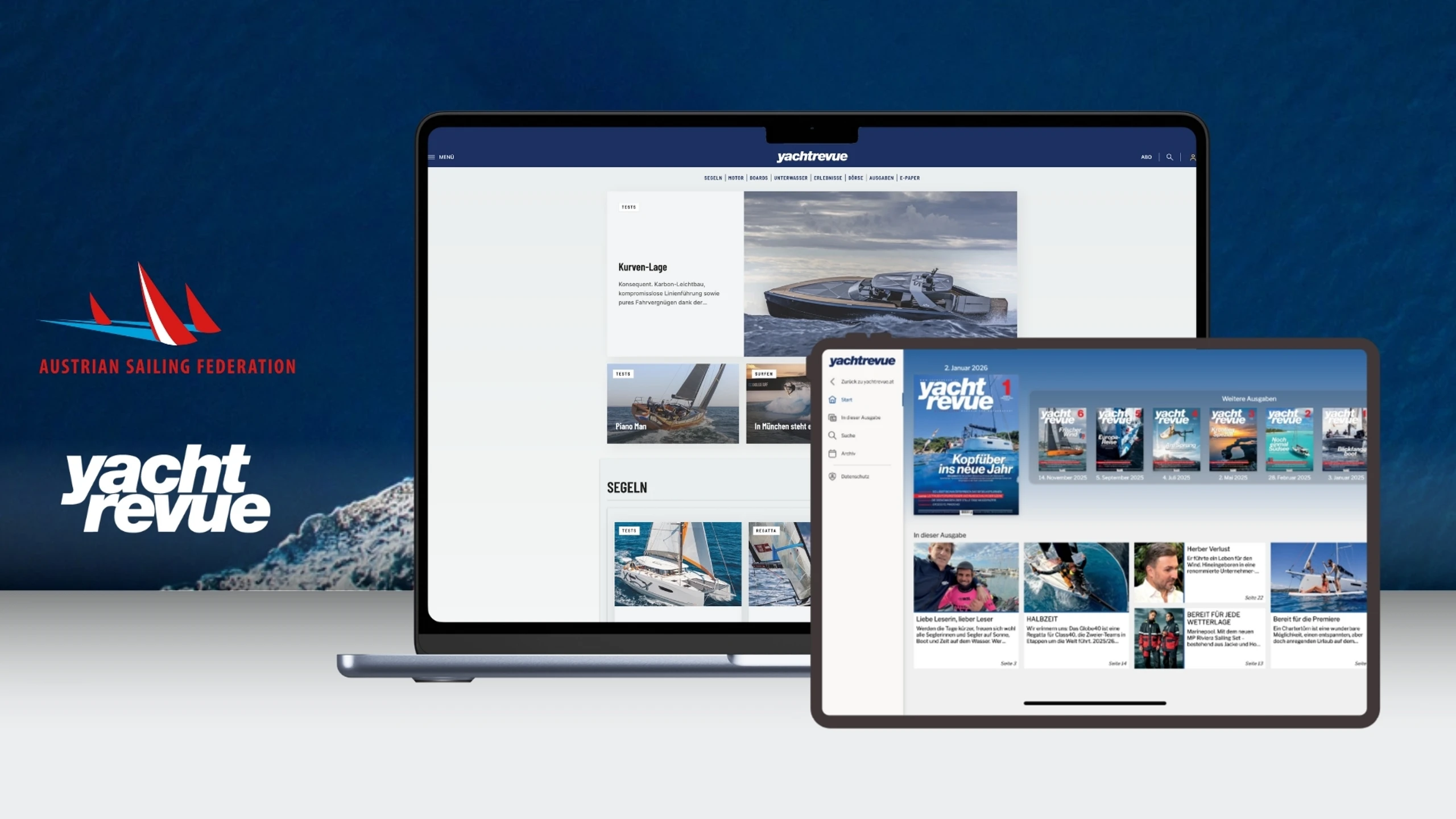 Yachtrevue E-Paper für OeSV-Mitglieder